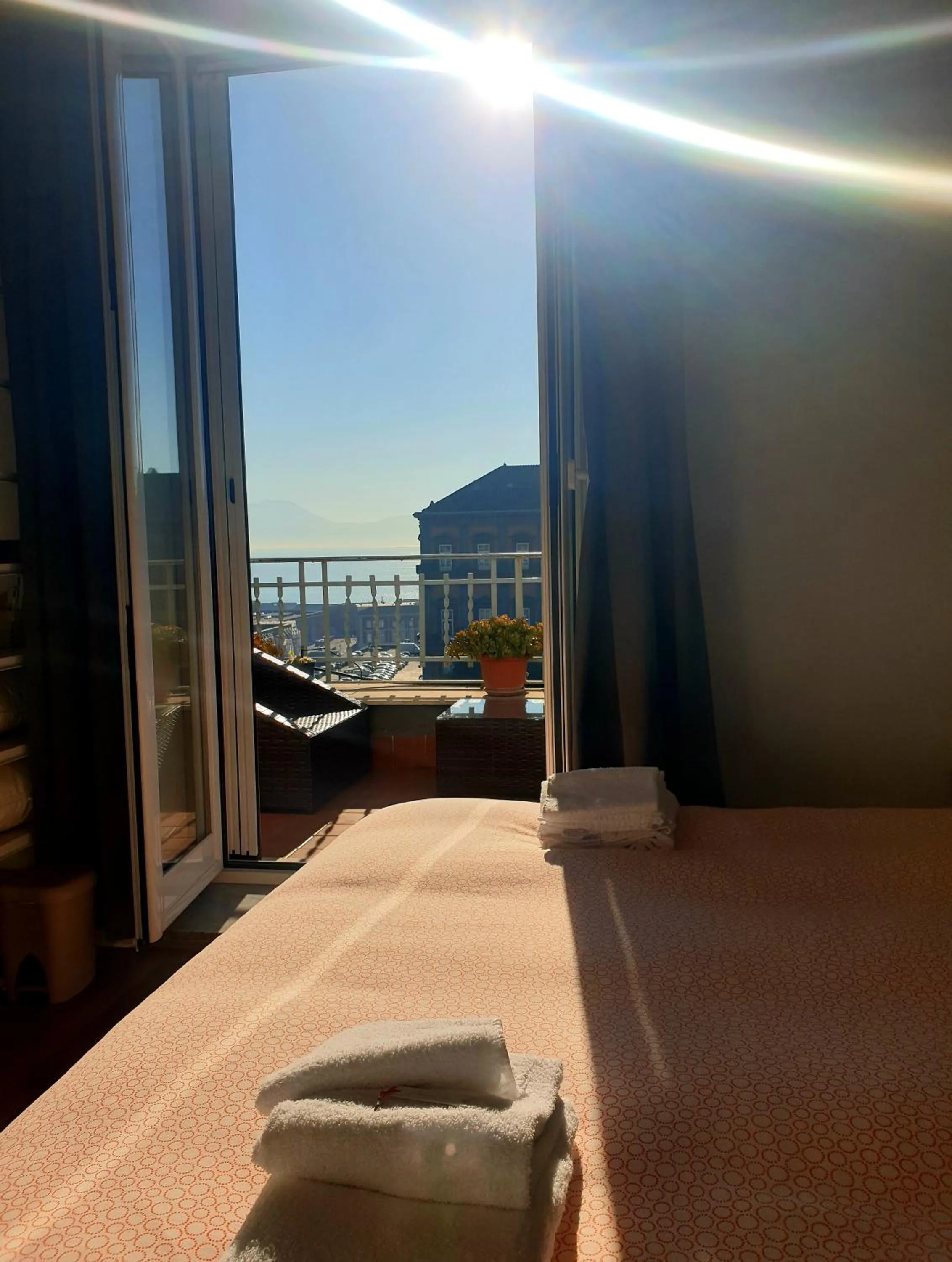 Sea view, Bed in B&B Musica e Mare