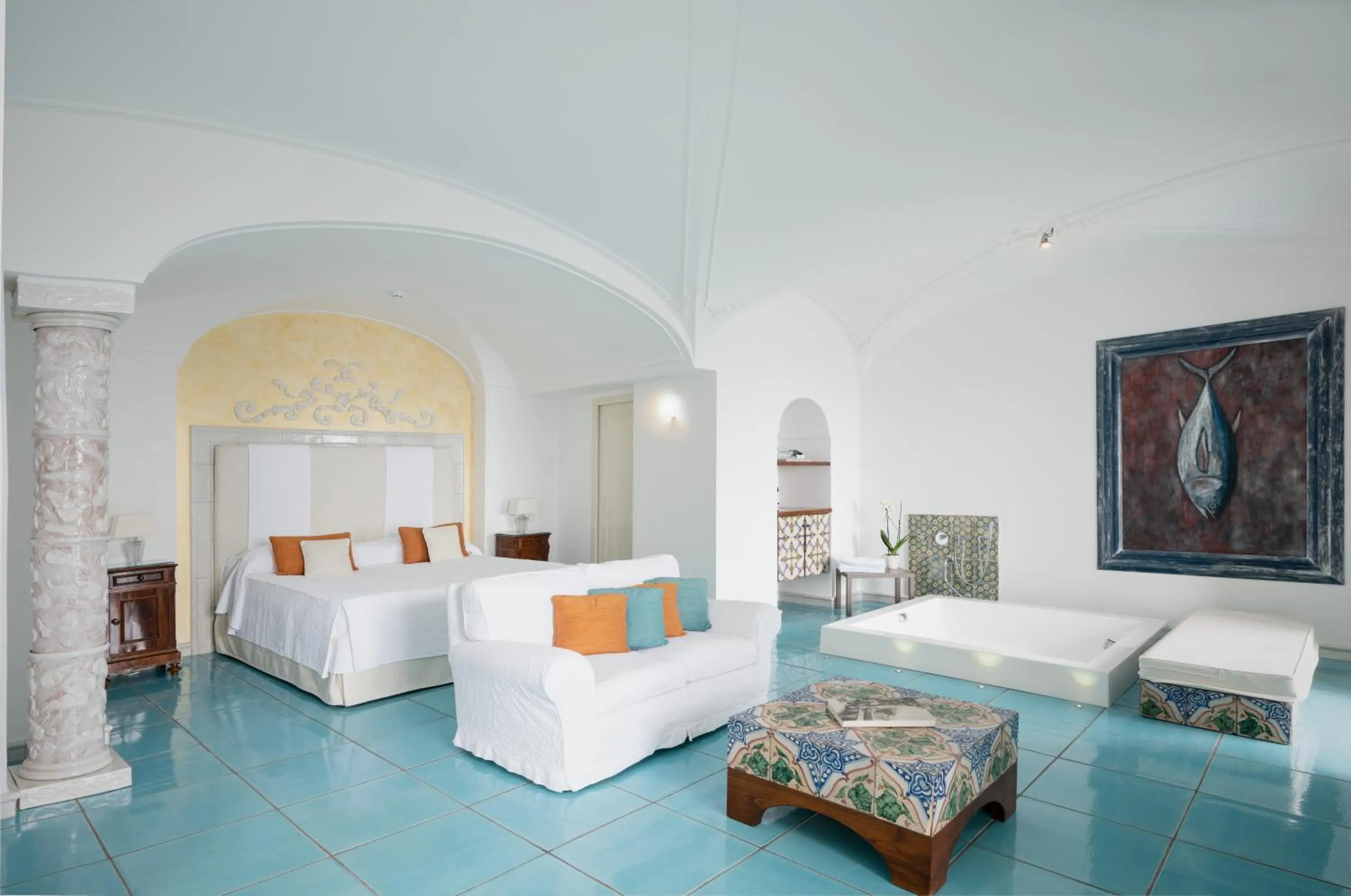 Hot Tub, Bed in Hotel Santa Caterina