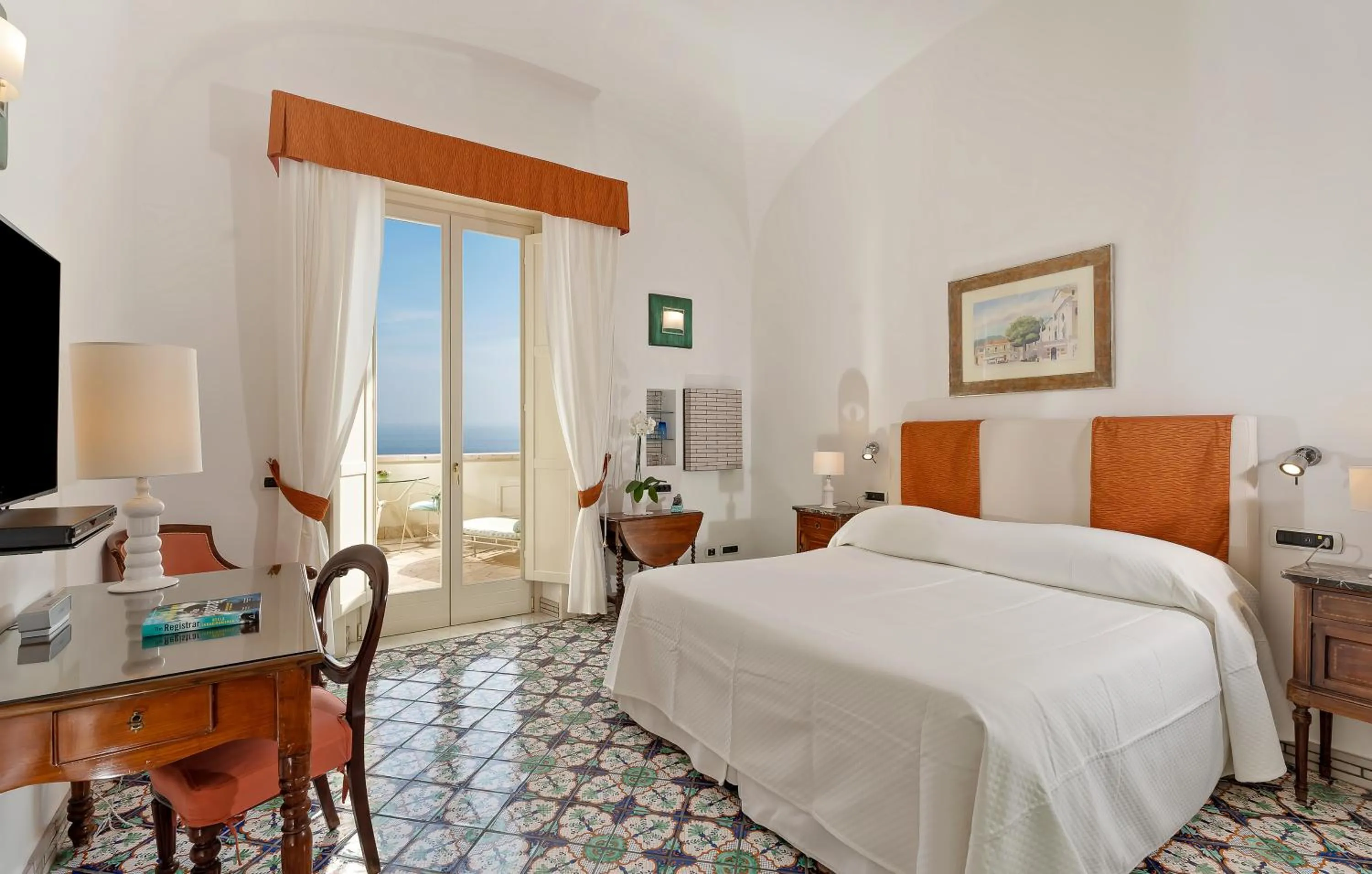 Bed in Hotel Santa Caterina