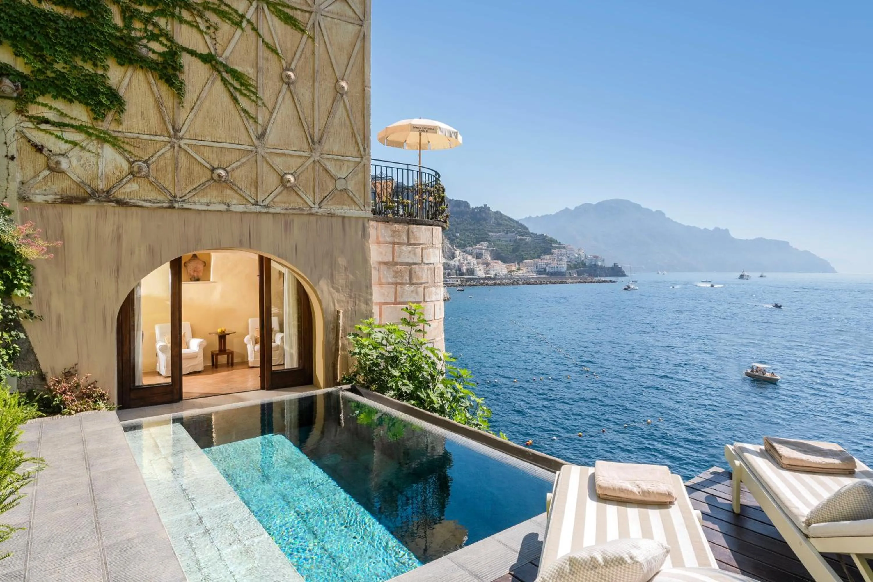 Garden in Hotel Santa Caterina