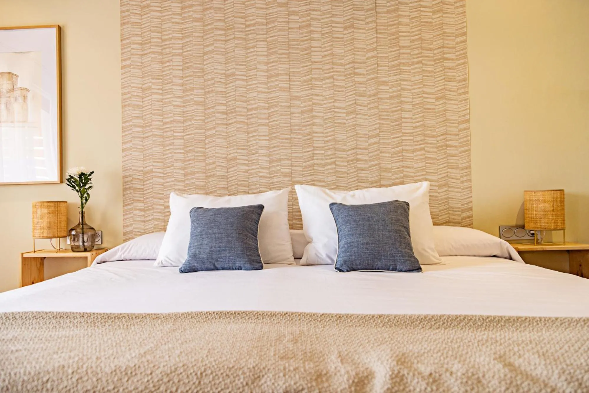 Bed in Eco-Hotel Doña Mayor