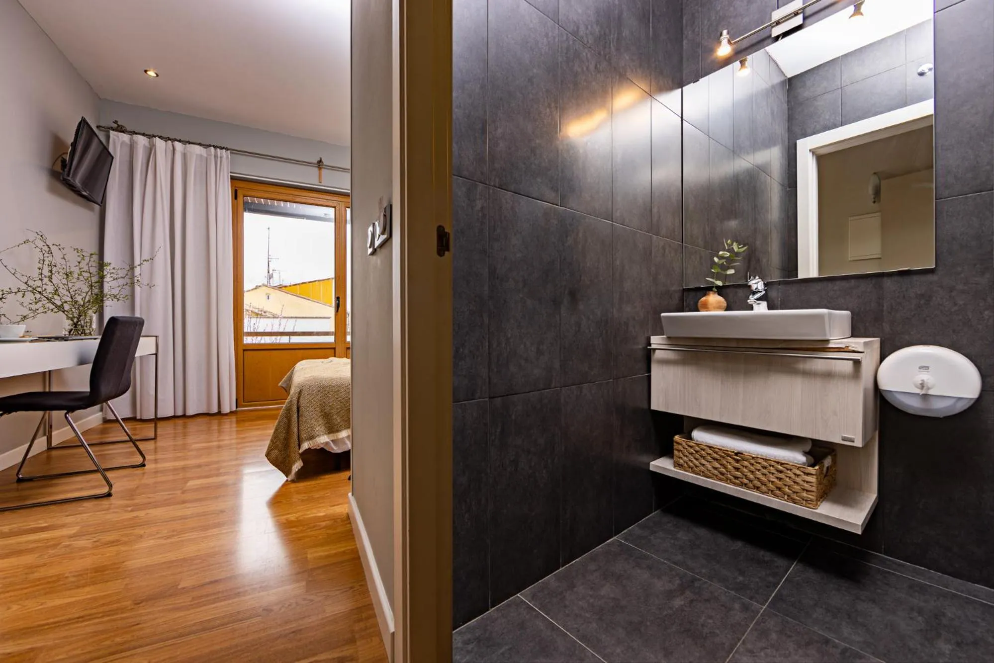 Bathroom in Eco-Hotel Doña Mayor