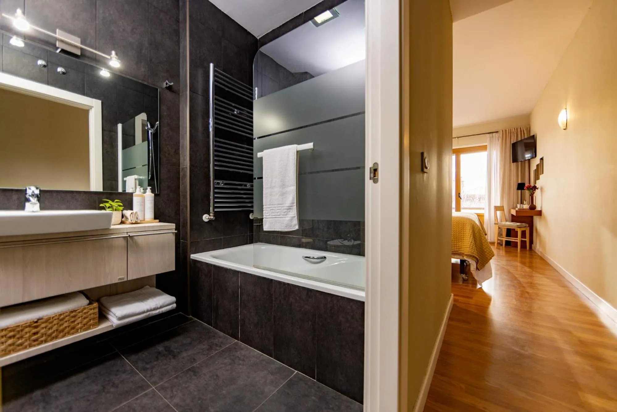 Bathroom in Eco-Hotel Doña Mayor