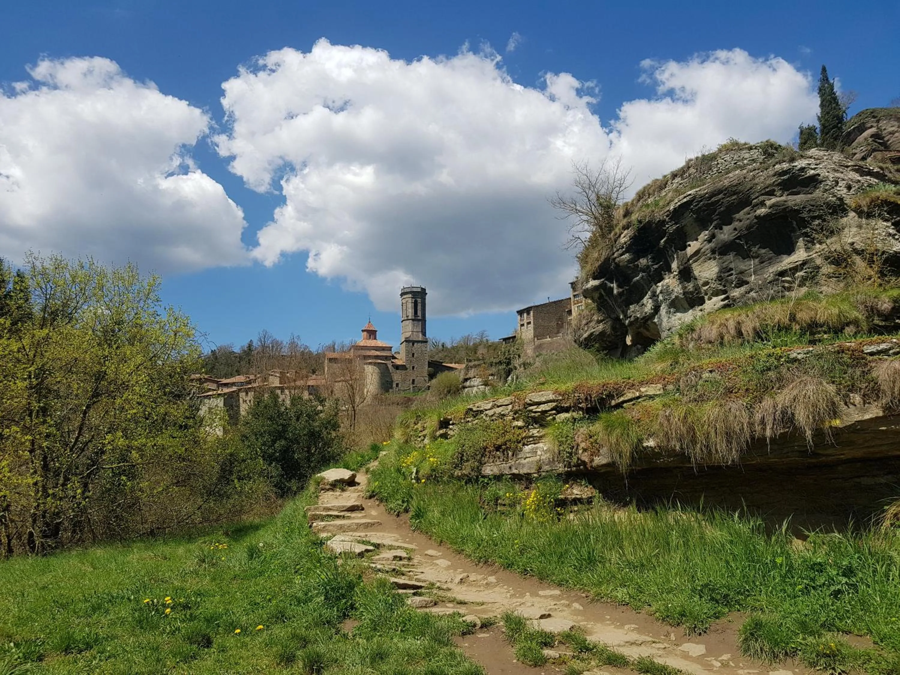 Natural landscape in Santuari de la Salut de Sant Feliu de Pallerols