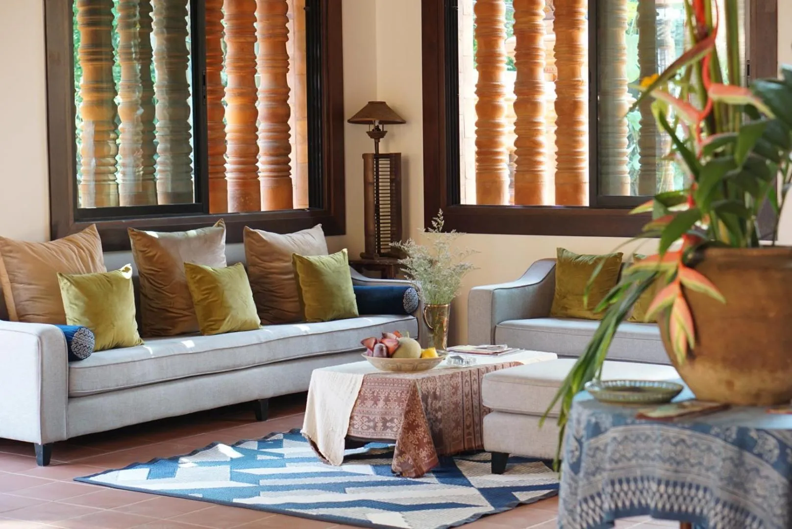 Seating area in Phor Liang Meun Terracotta Arts