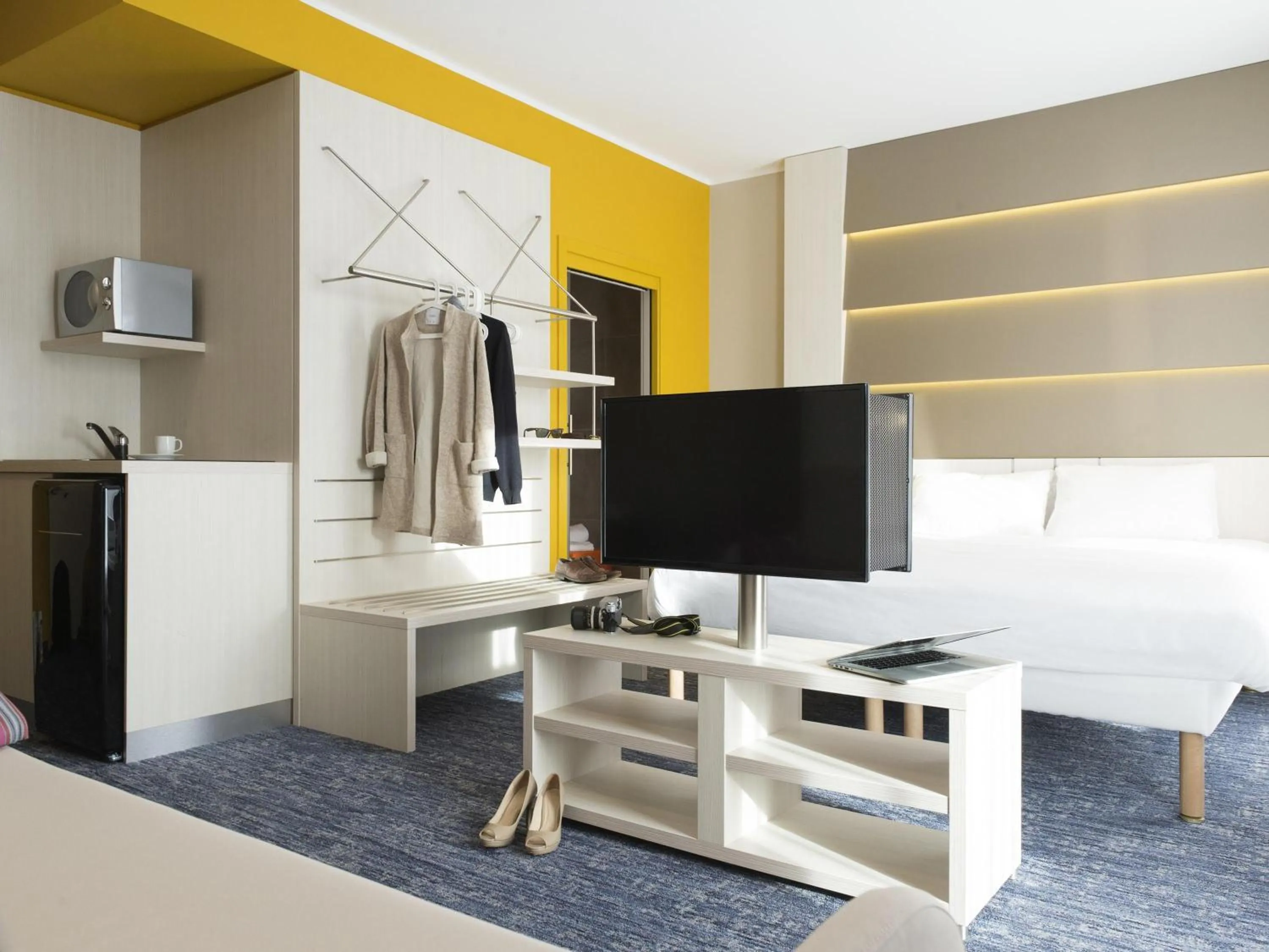 Bedroom in Ibis Styles Nivelles