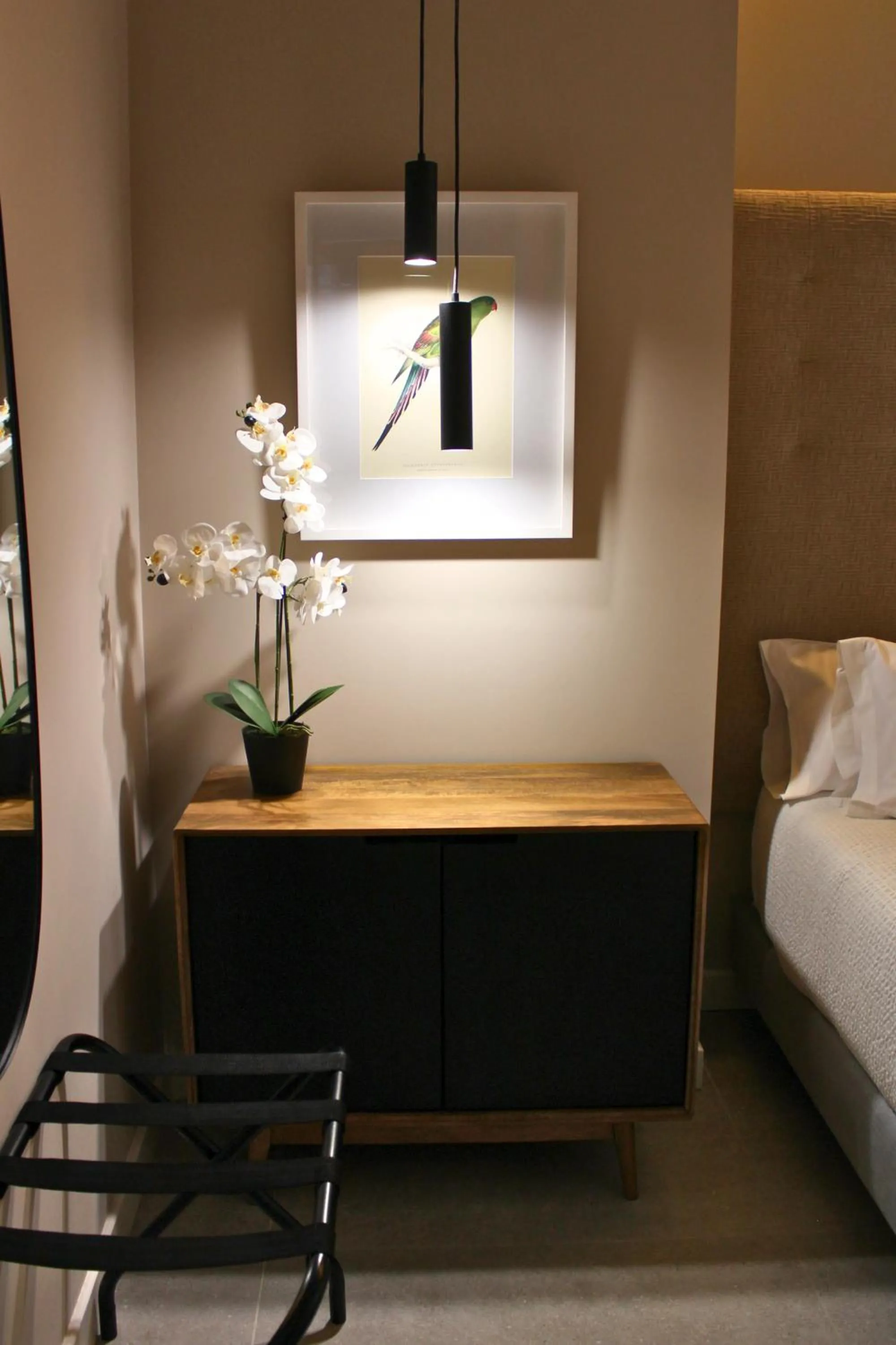 furniture, Bed in Valencia Apartamentos Goya
