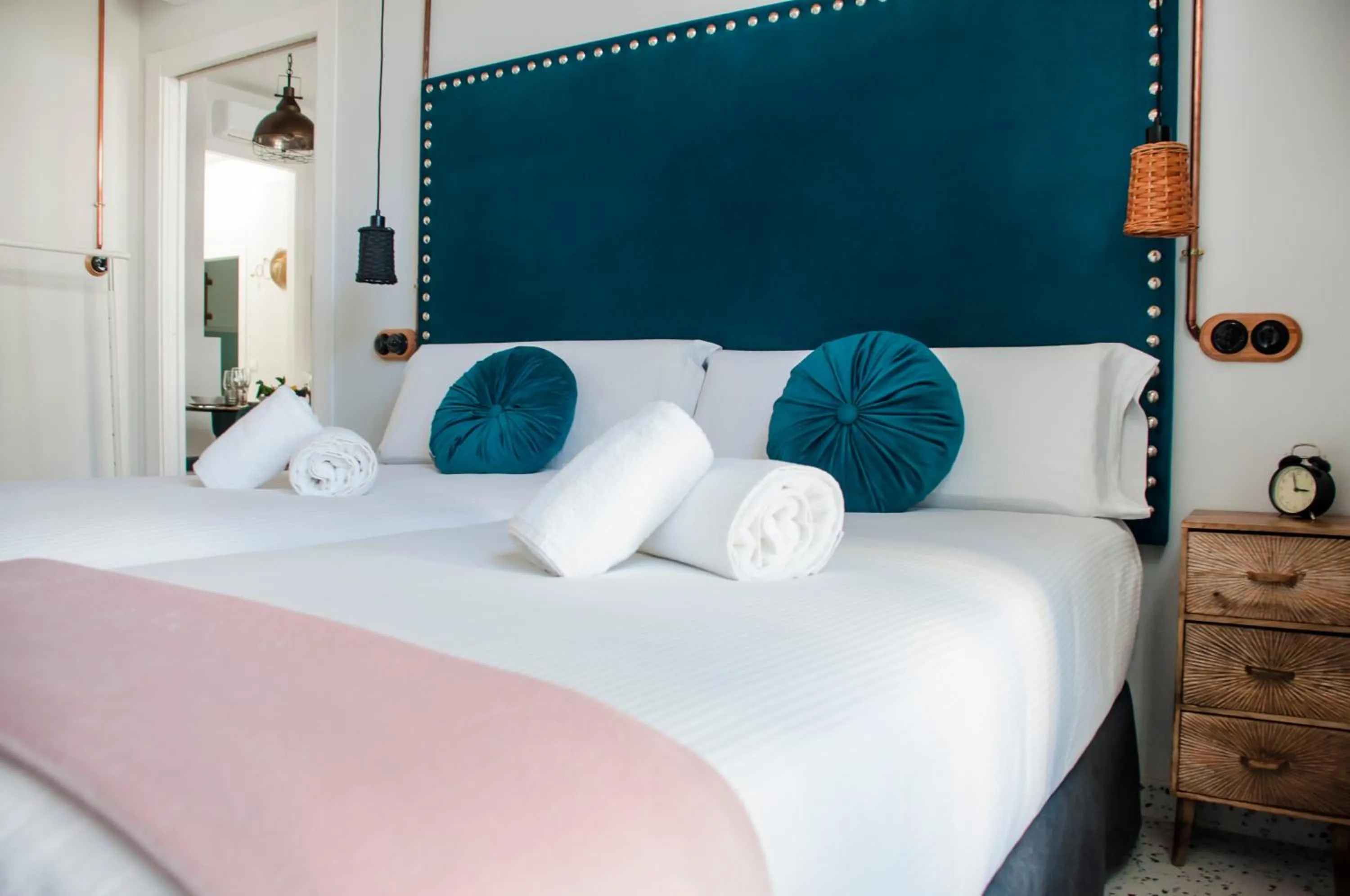 Bed in Valencia Apartamentos Goya