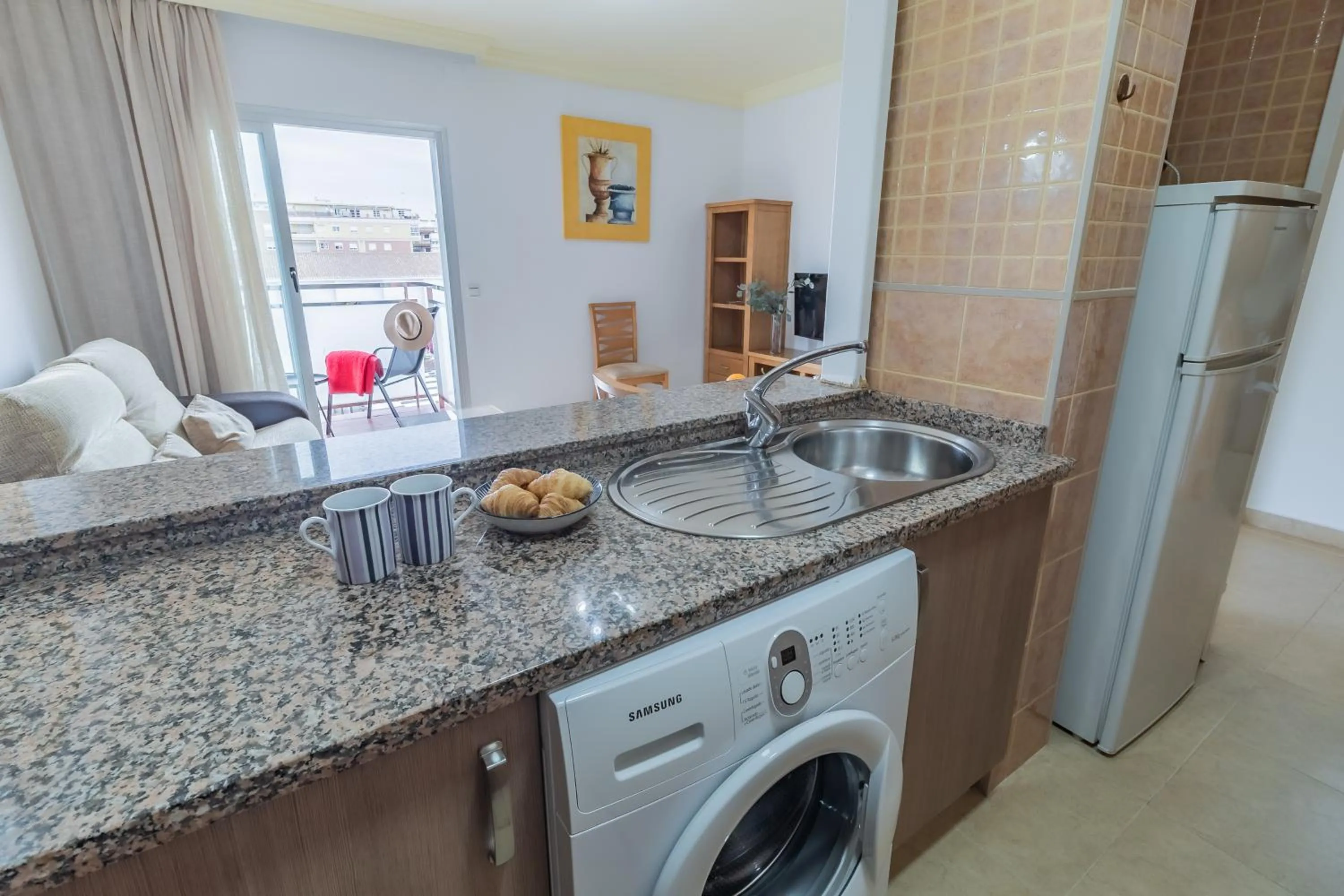 Kitchen or kitchenette in Apartamentos Turisticos Las Yucas