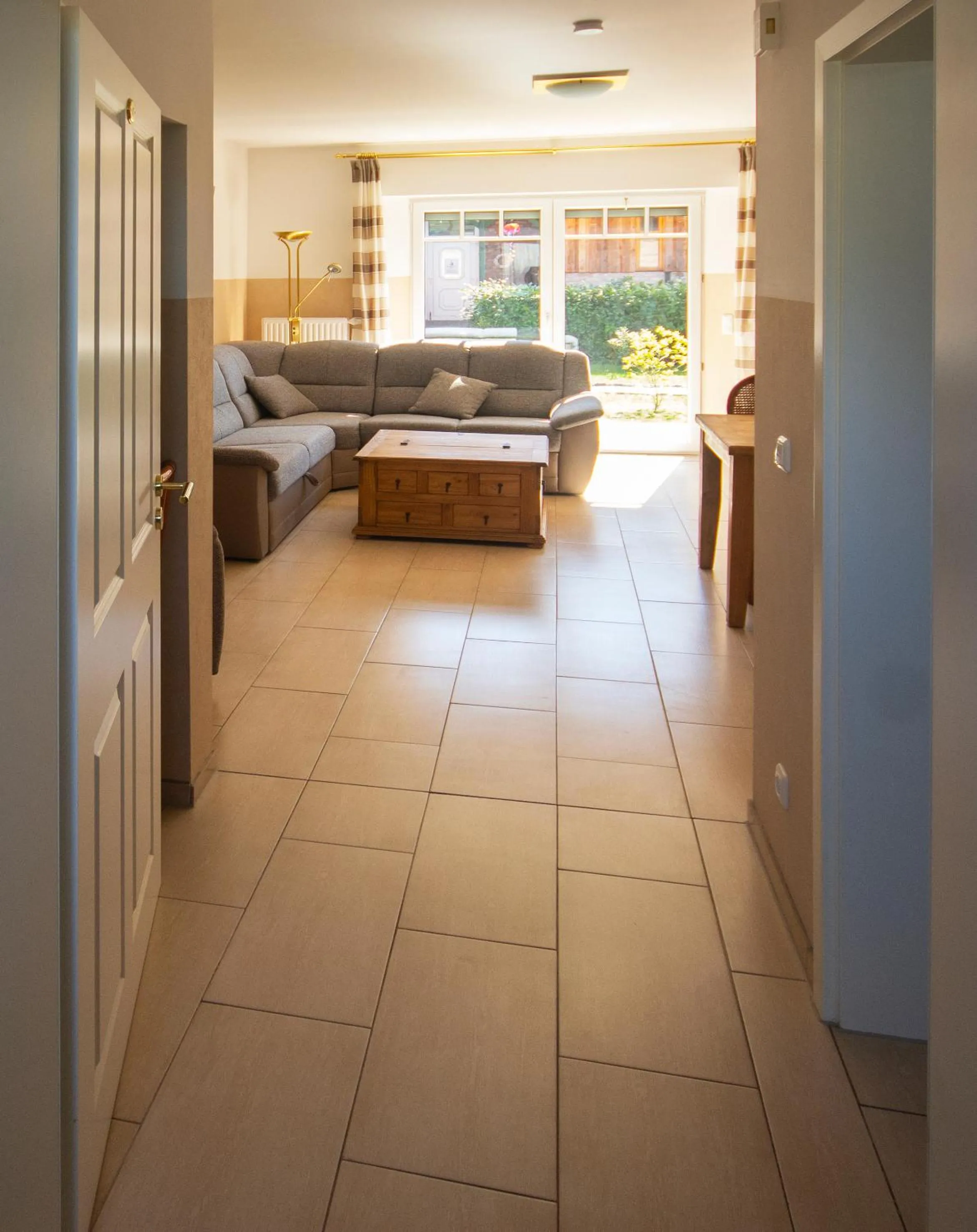 Living room, Bed in Himmelreich Rügen