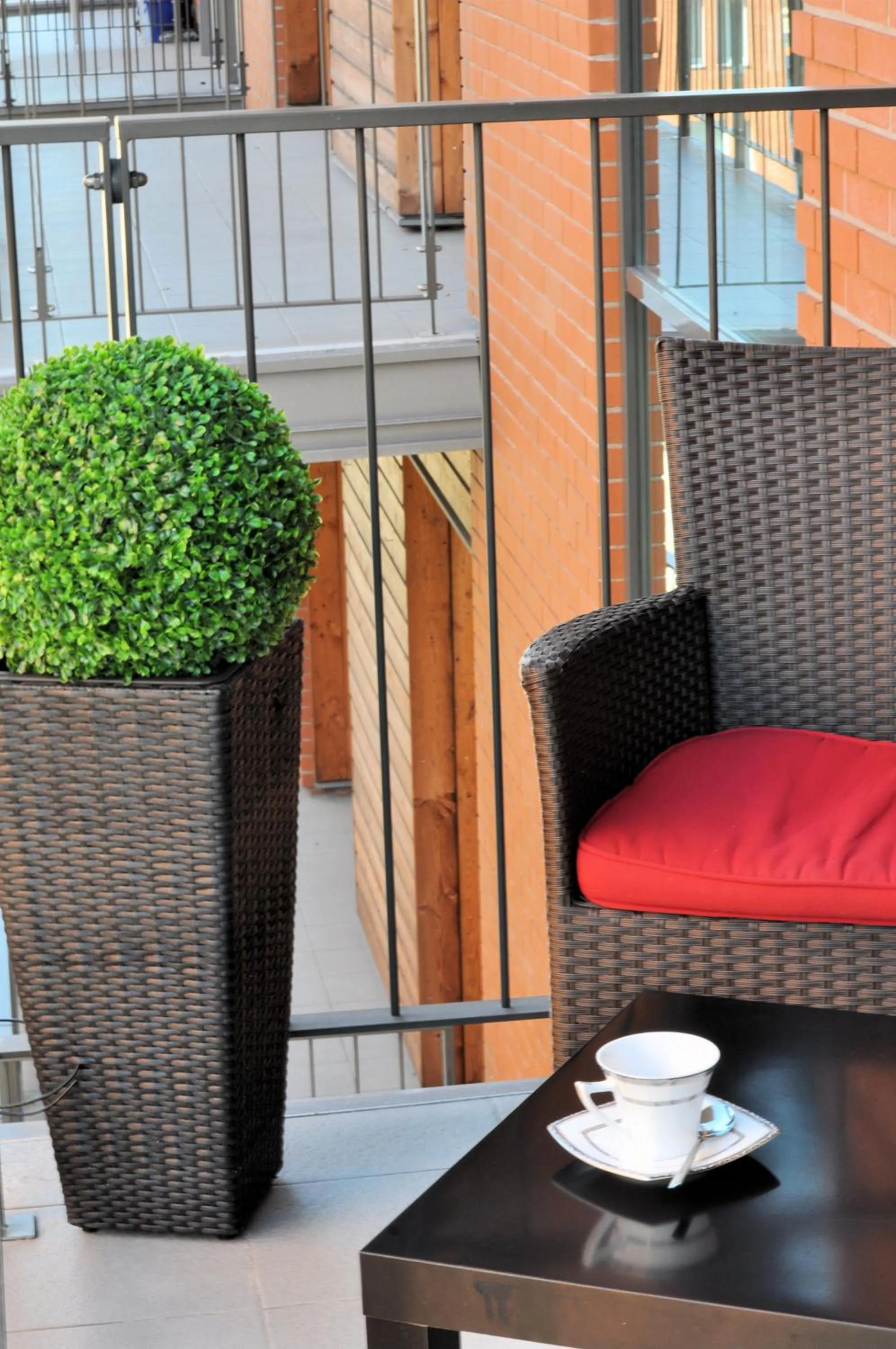 Balcony/Terrace in Angel City Center Krakow Aparthotel