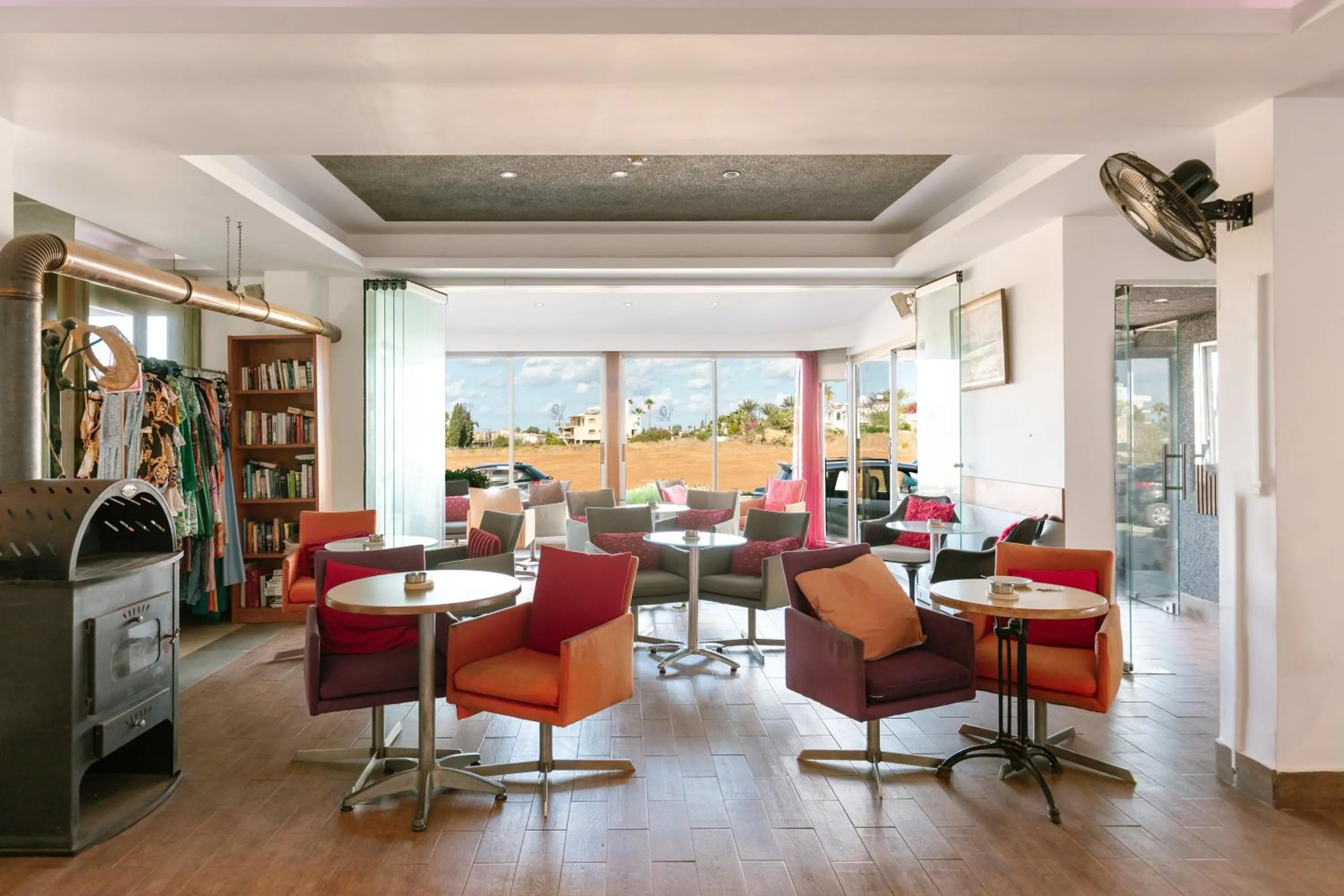 Communal lounge/ TV room in Neptune Hotel Apartments Paphos