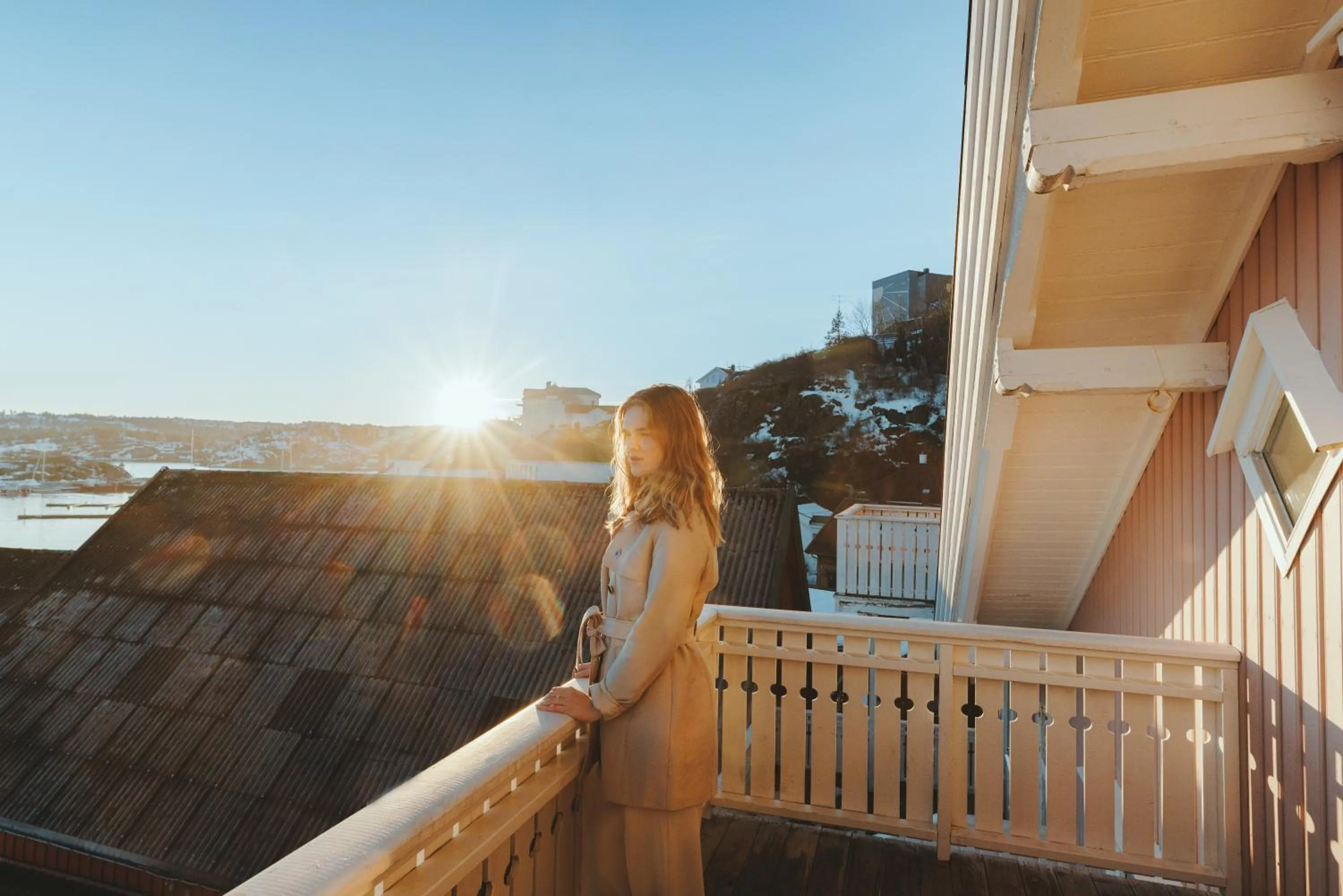Balcony/Terrace in Victoria Hotel Kragerø