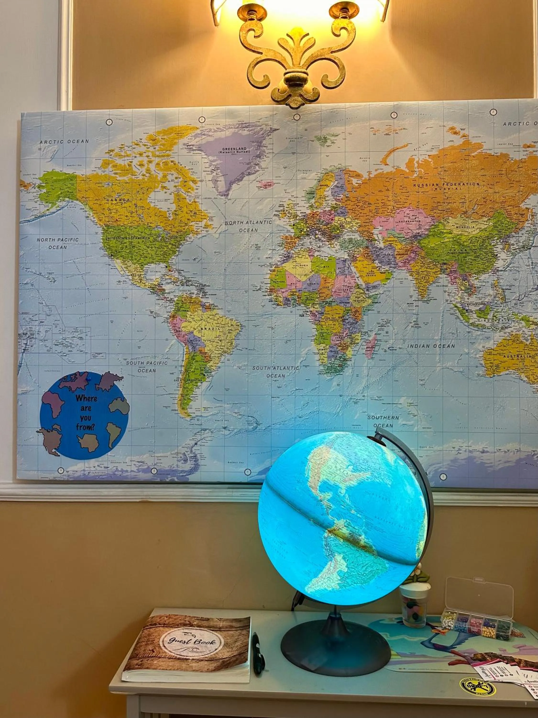 Lobby or reception in Annette B&B