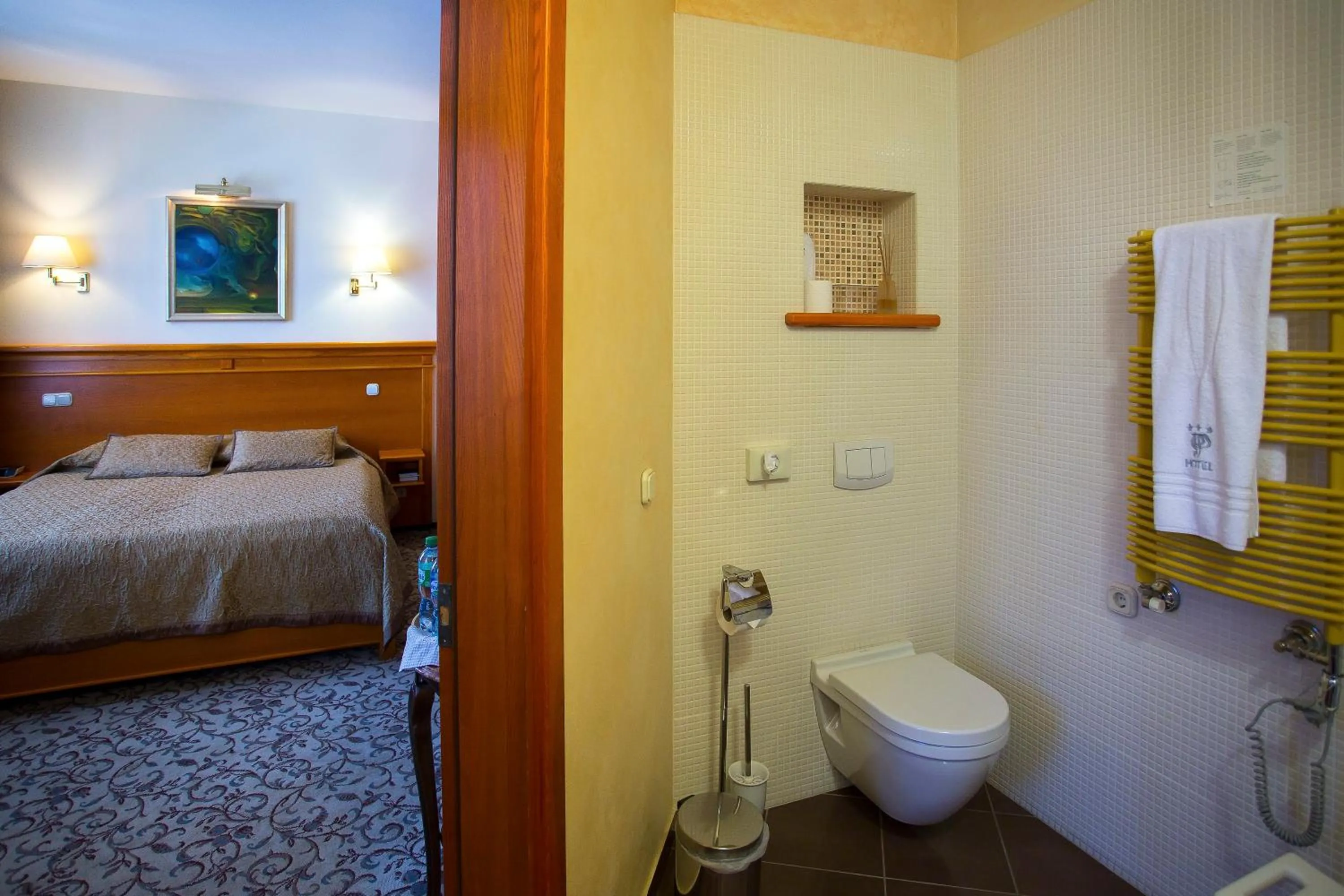 Bed in Pažaislis Park Hotel