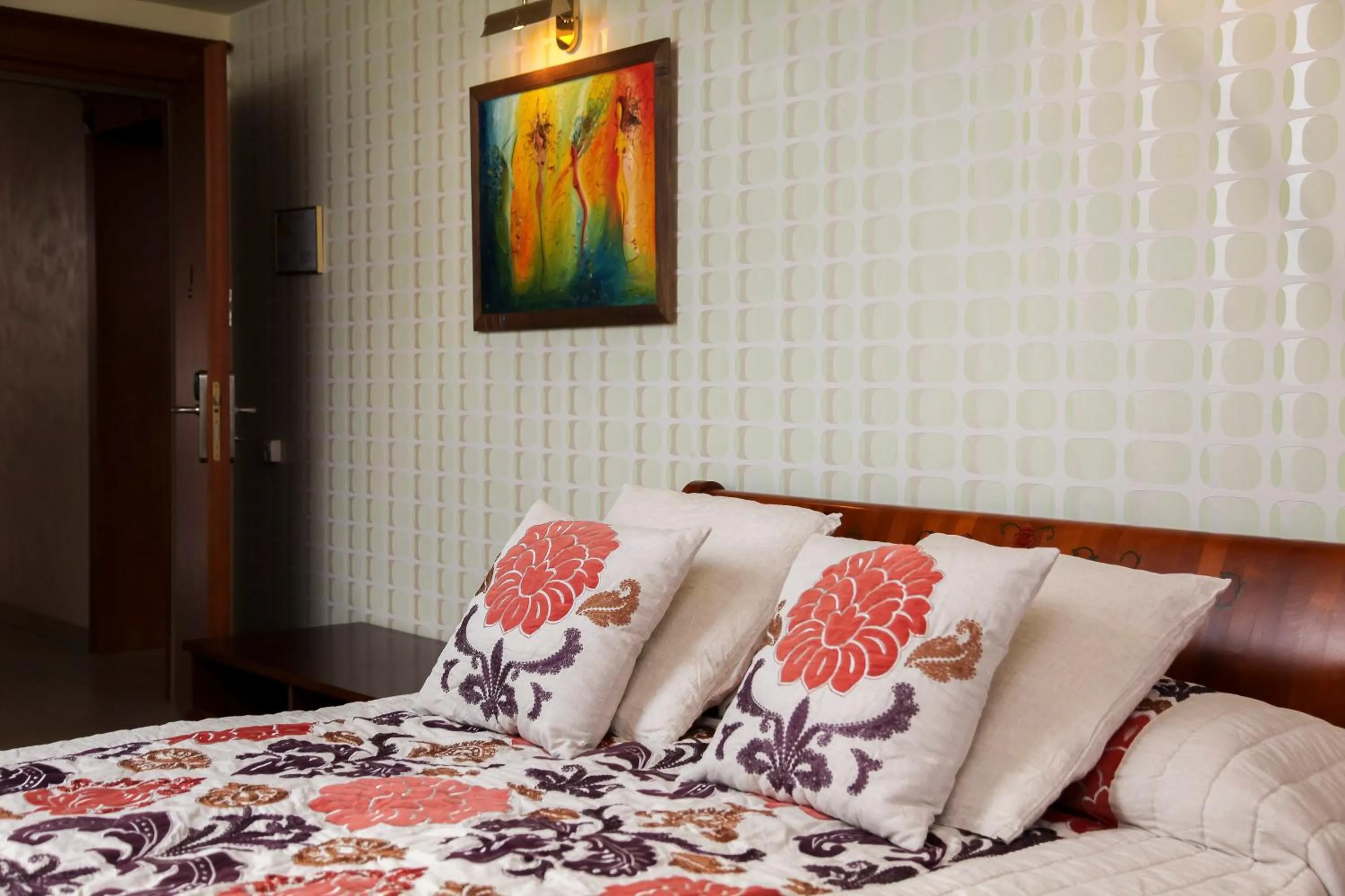 Bed in Pažaislis Park Hotel