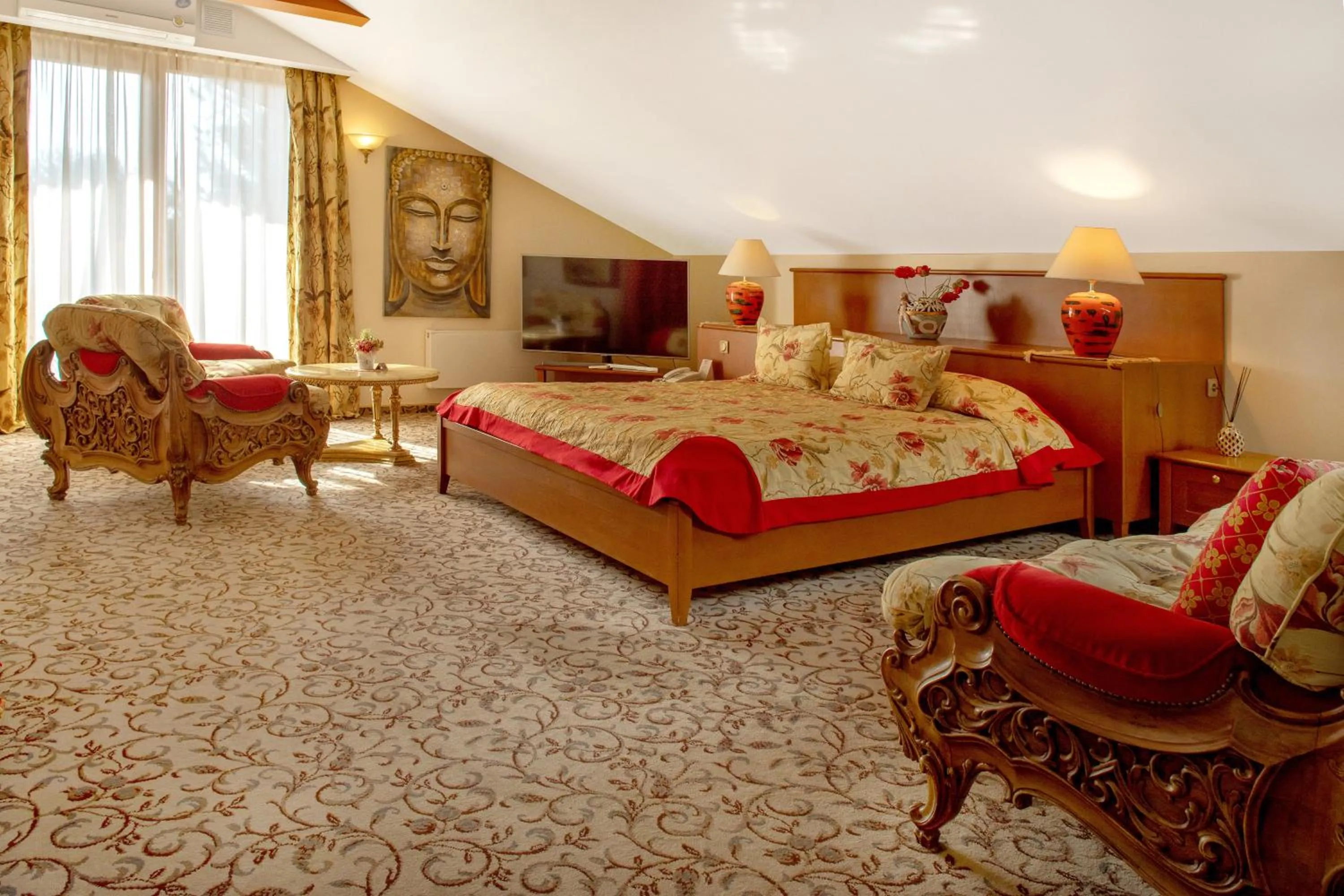 Bed in Pažaislis Park Hotel