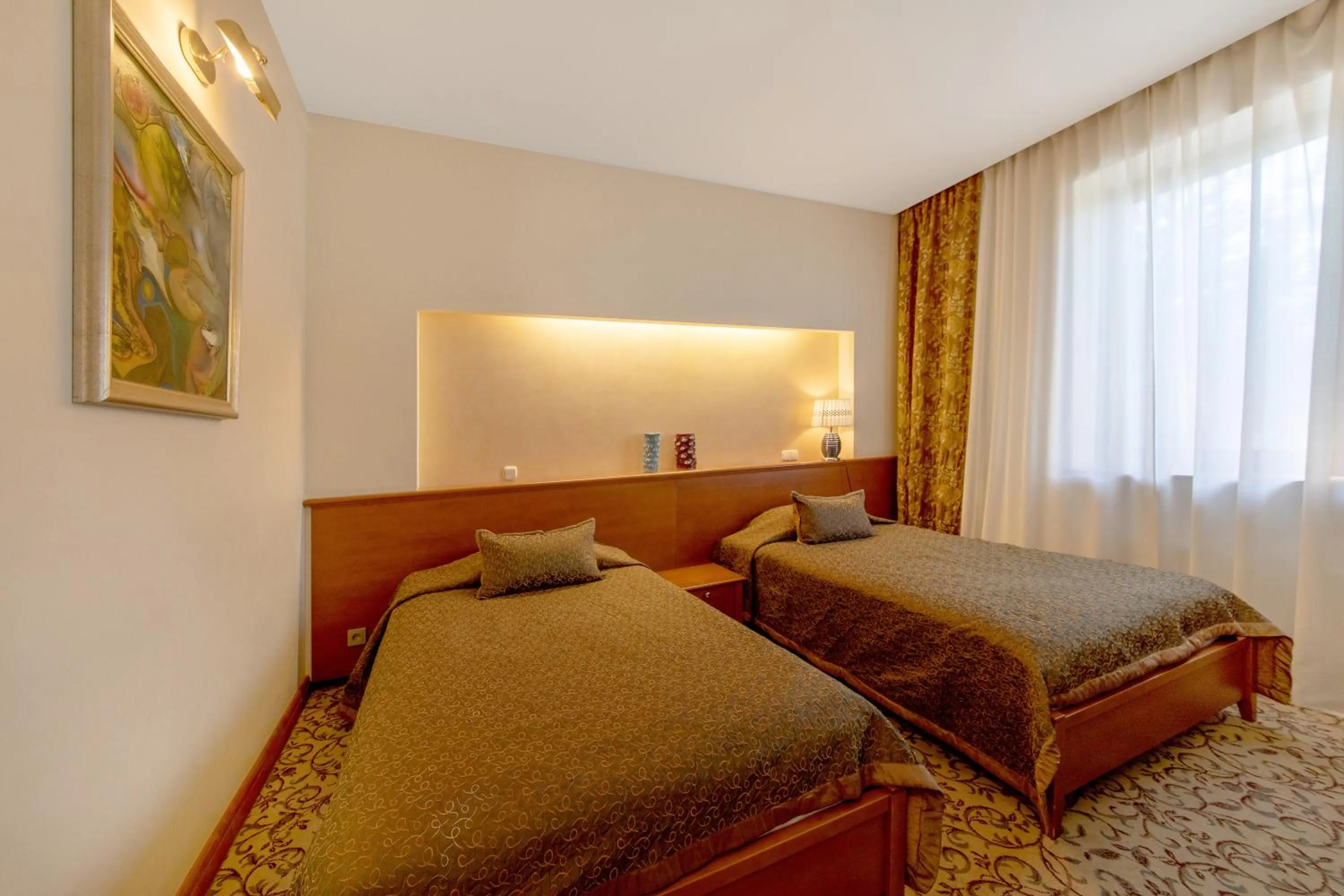 Bed in Pažaislis Park Hotel