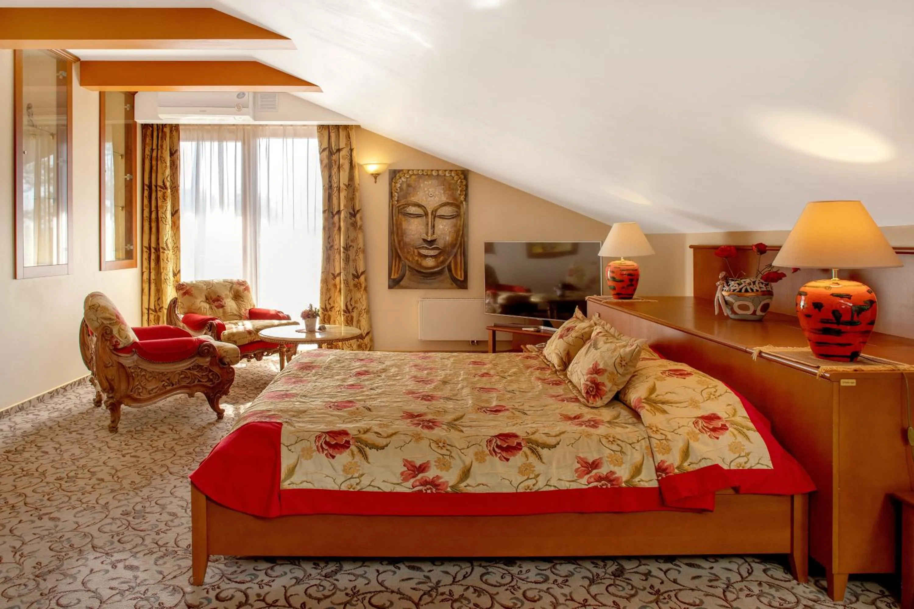 Bed in Pažaislis Park Hotel