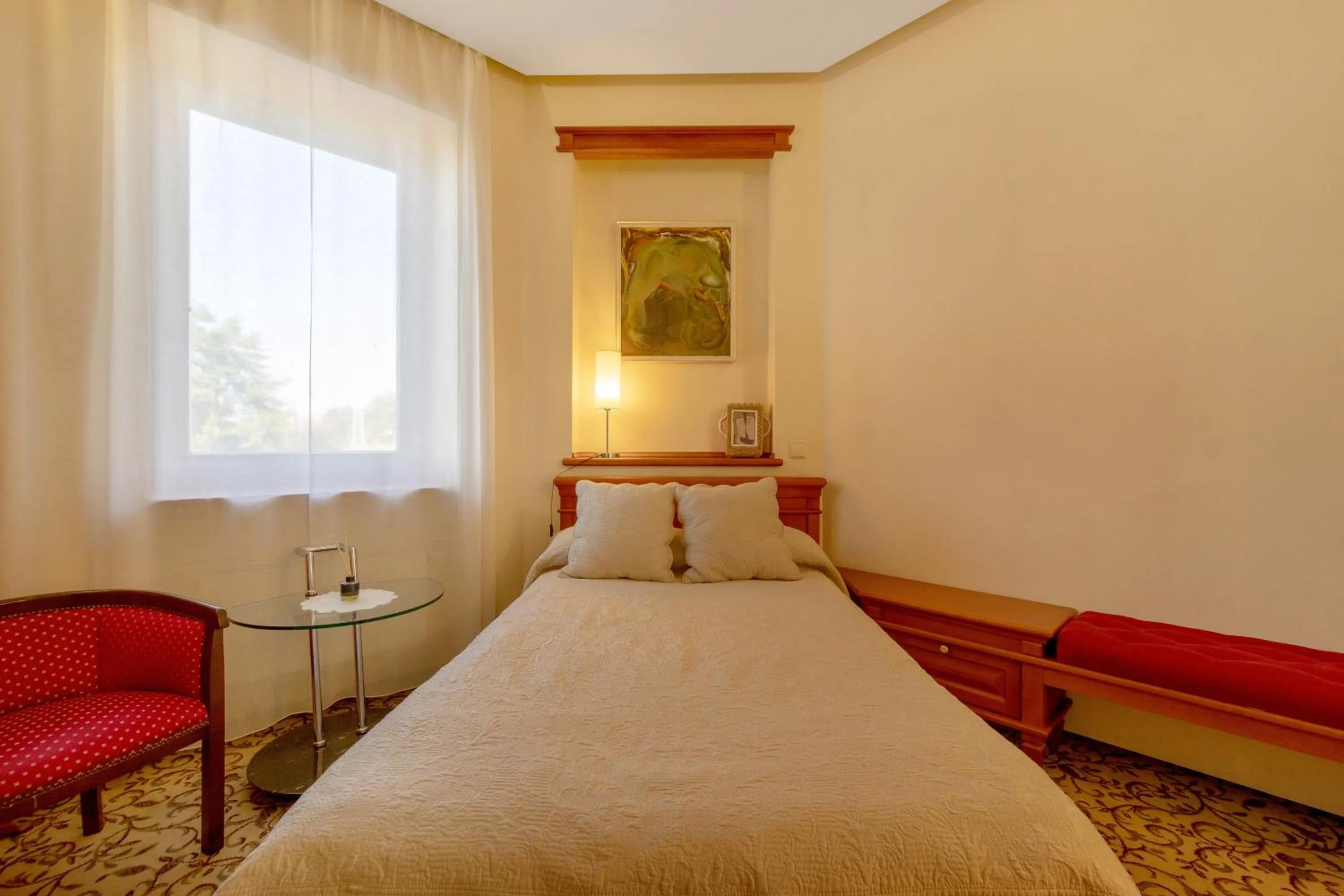 Bed in Pažaislis Park Hotel