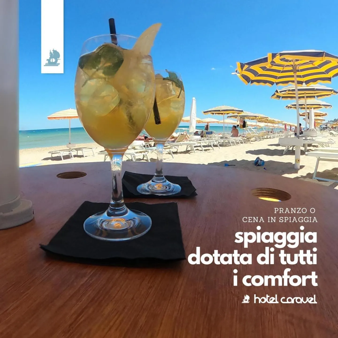 Beach in Hotel Caravel