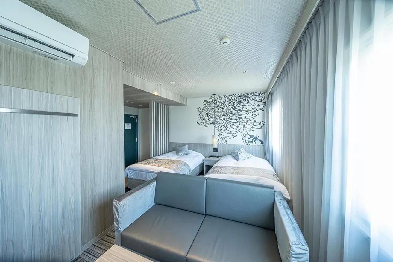 Photo of the whole room, Bed in Kojima Puchi Hotel Photo of the whole room, Bed in Kojima Puchi Hotel