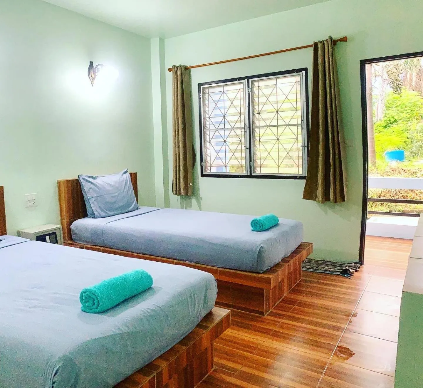 Bed in Ocean View Resort