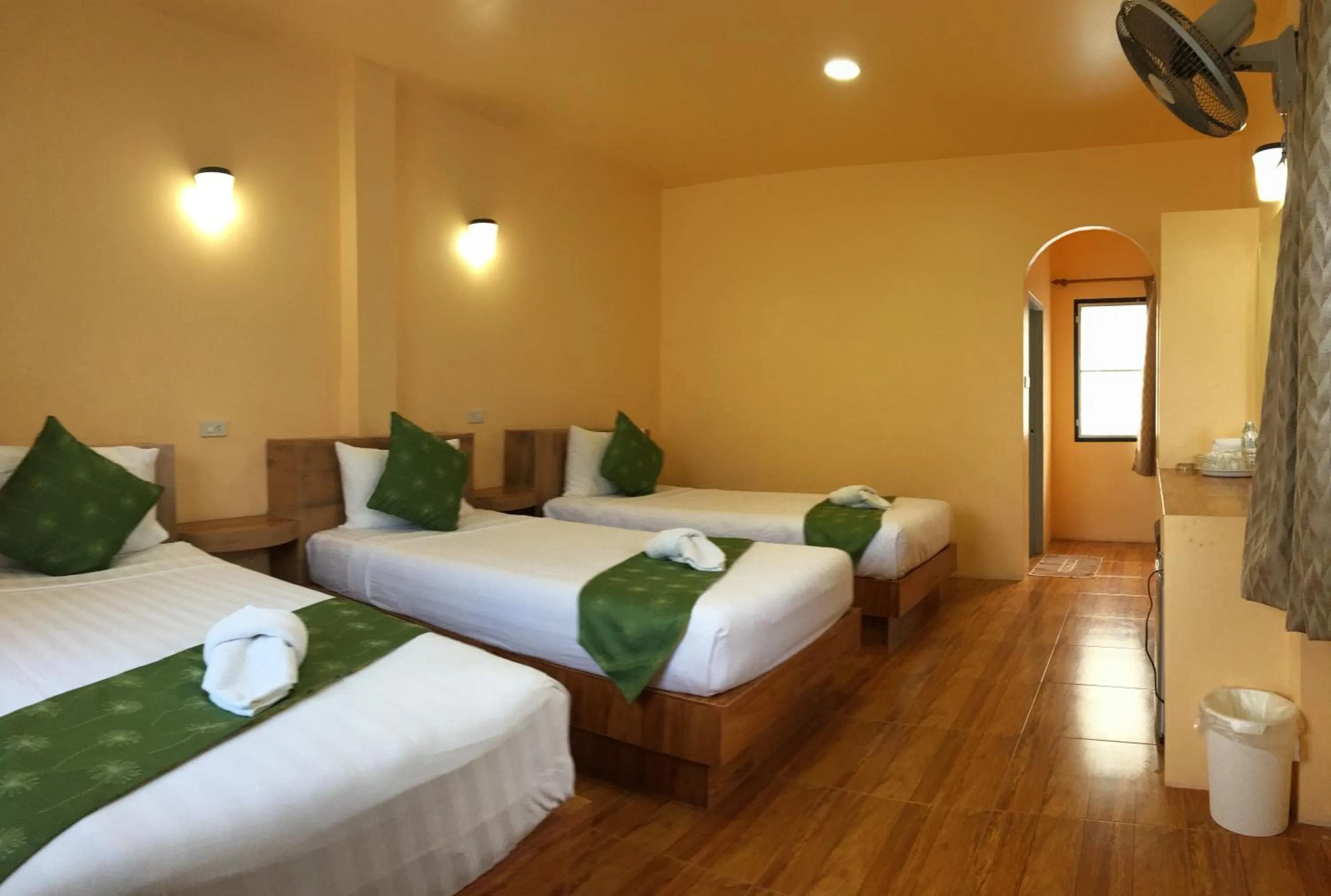 Bed in Ocean View Resort