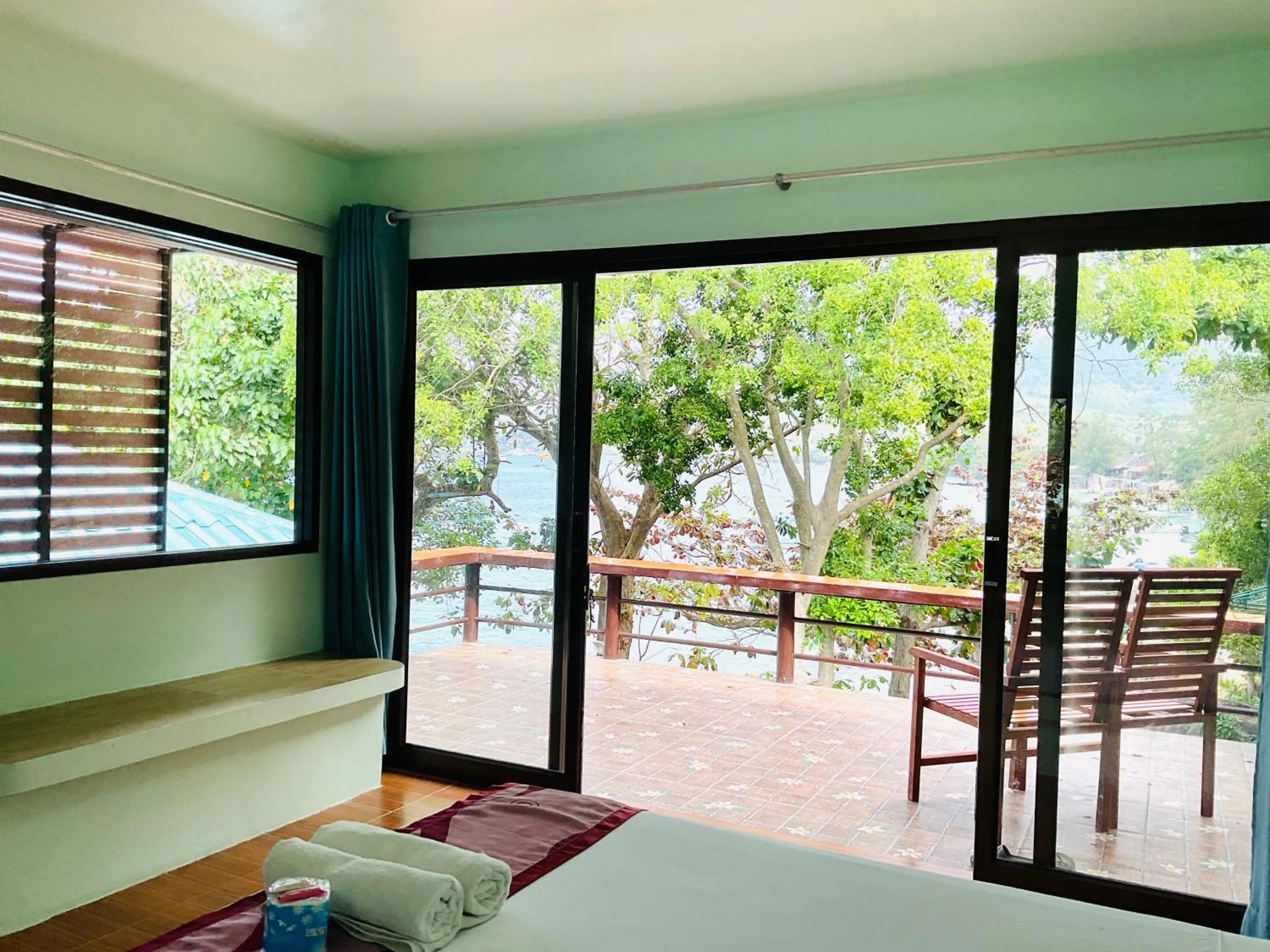Bed in Ocean View Resort