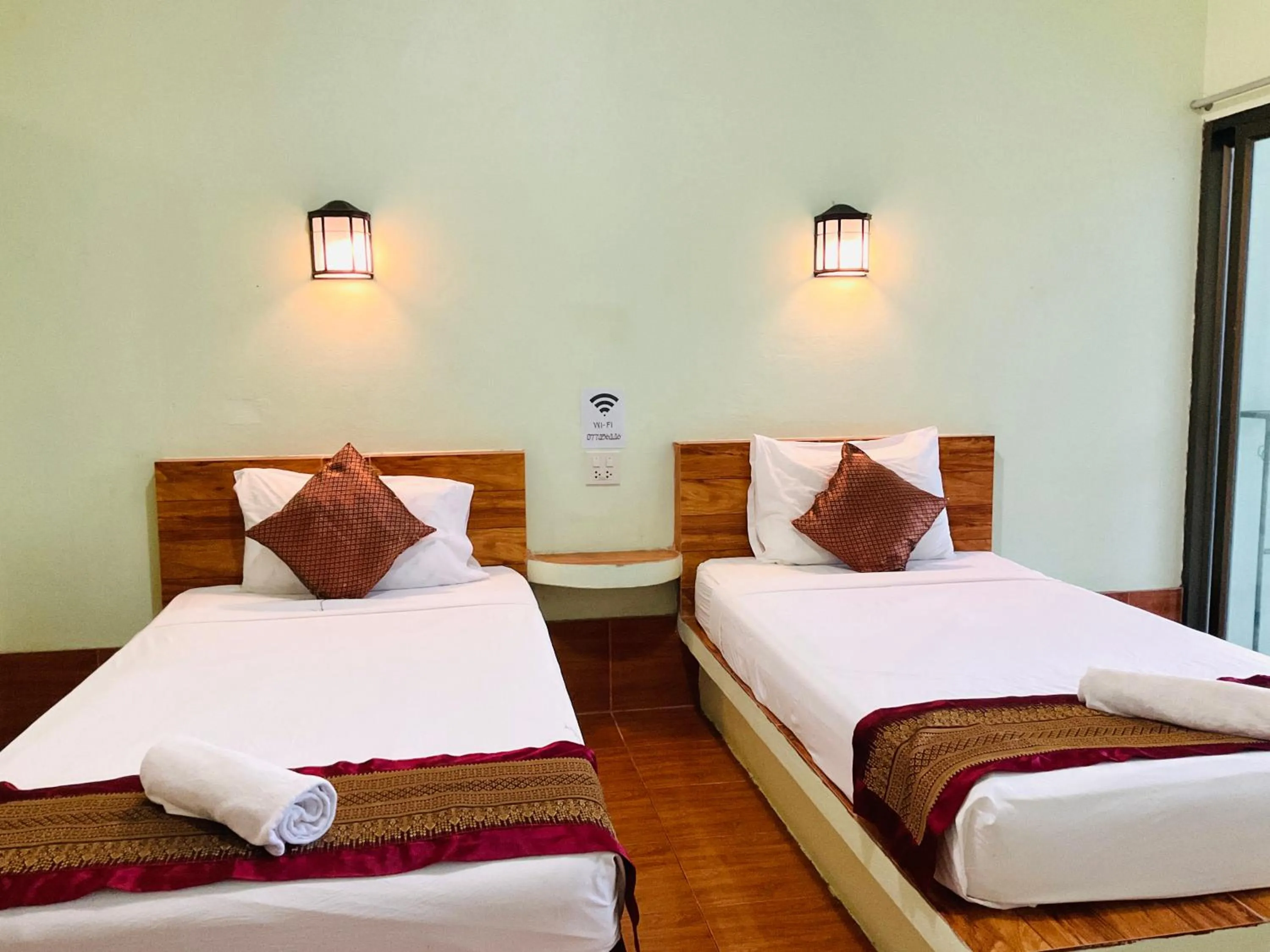 Bed in Ocean View Resort