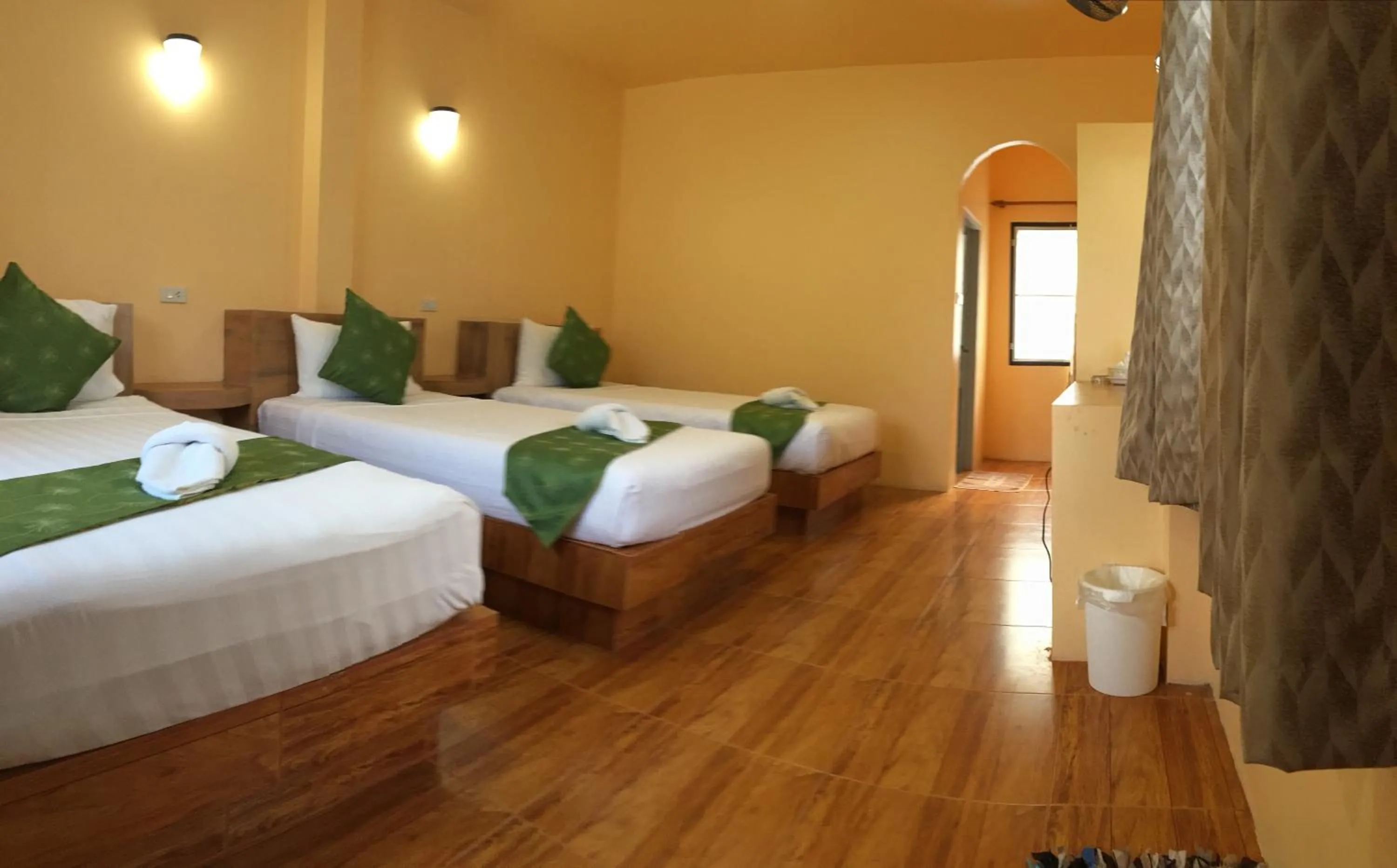 Bed in Ocean View Resort