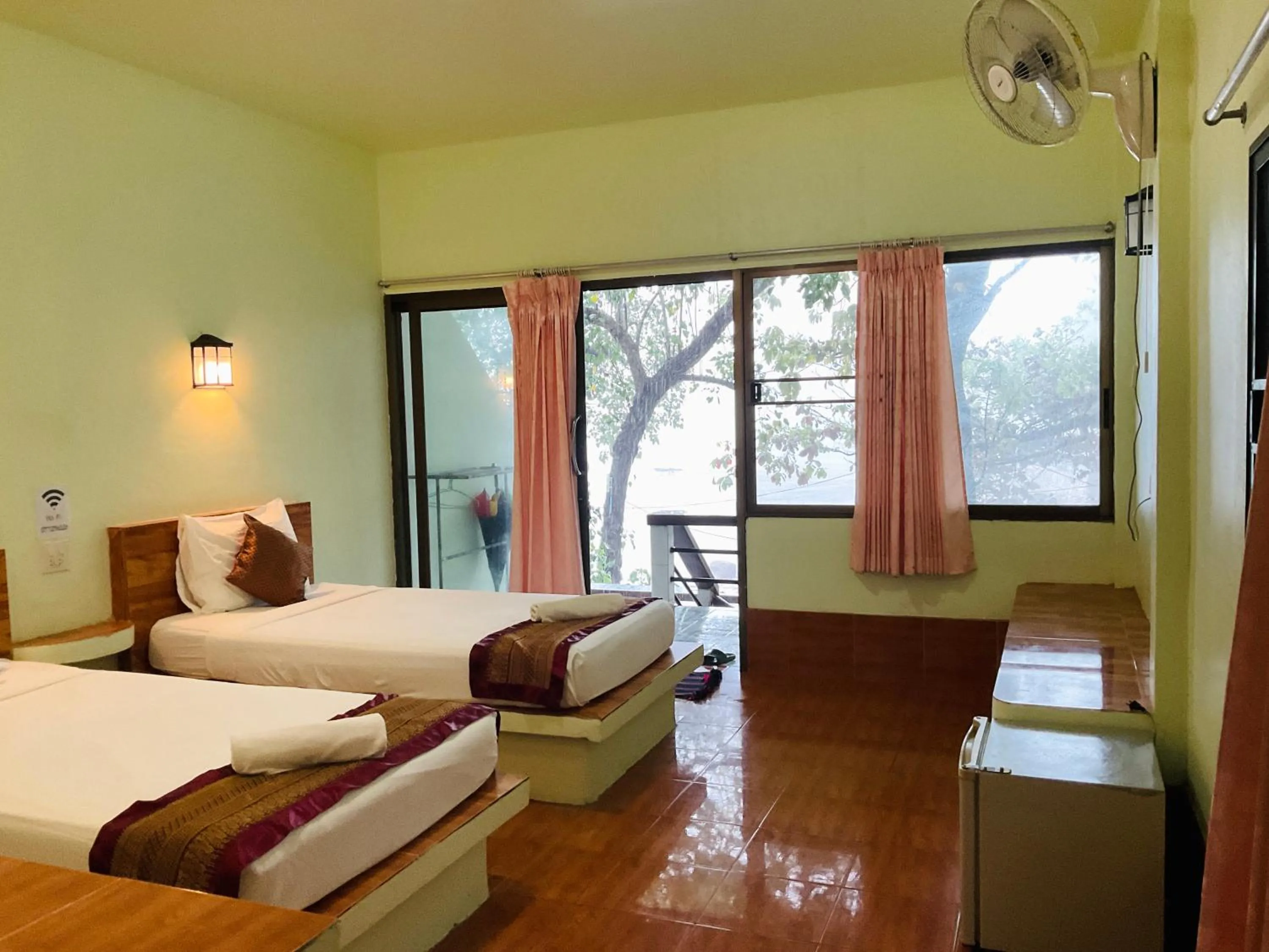 Bed in Ocean View Resort