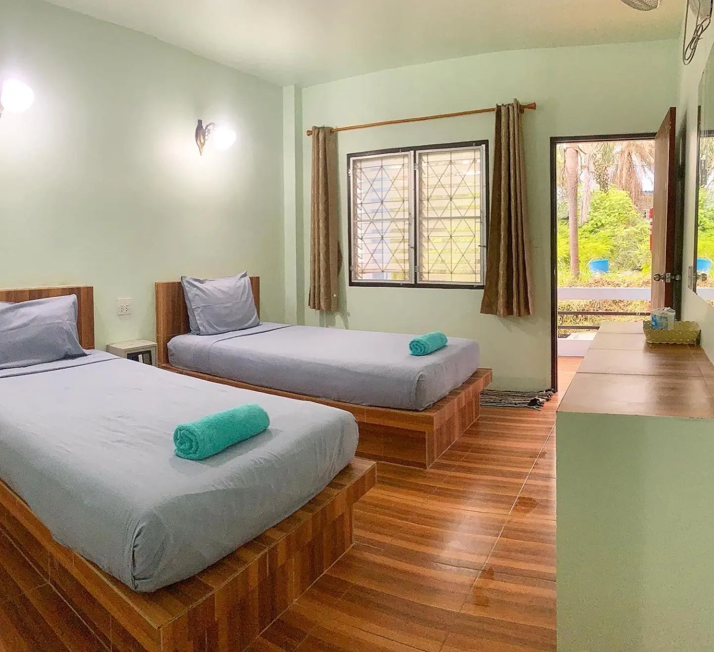 Bed in Ocean View Resort