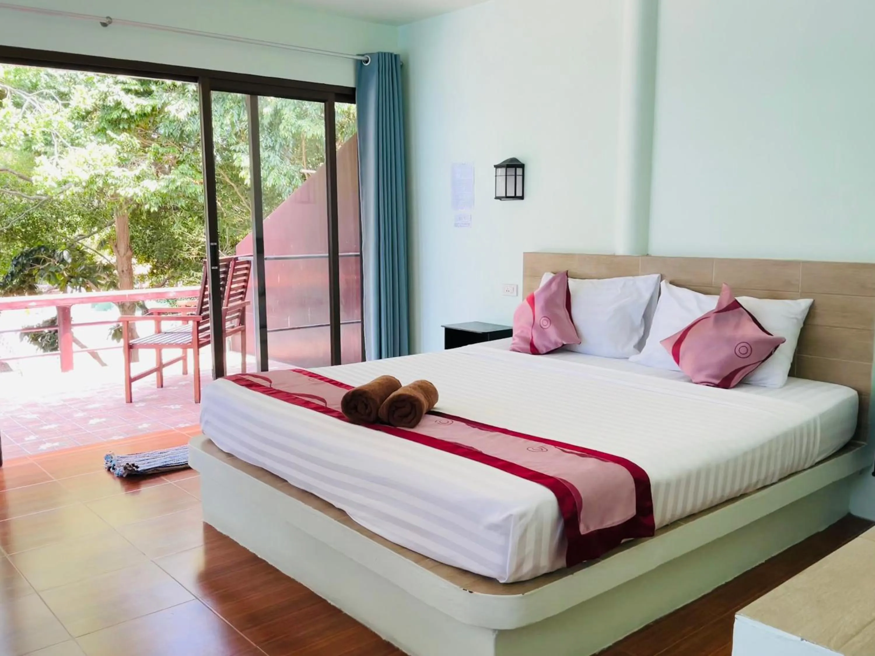 Bed in Ocean View Resort