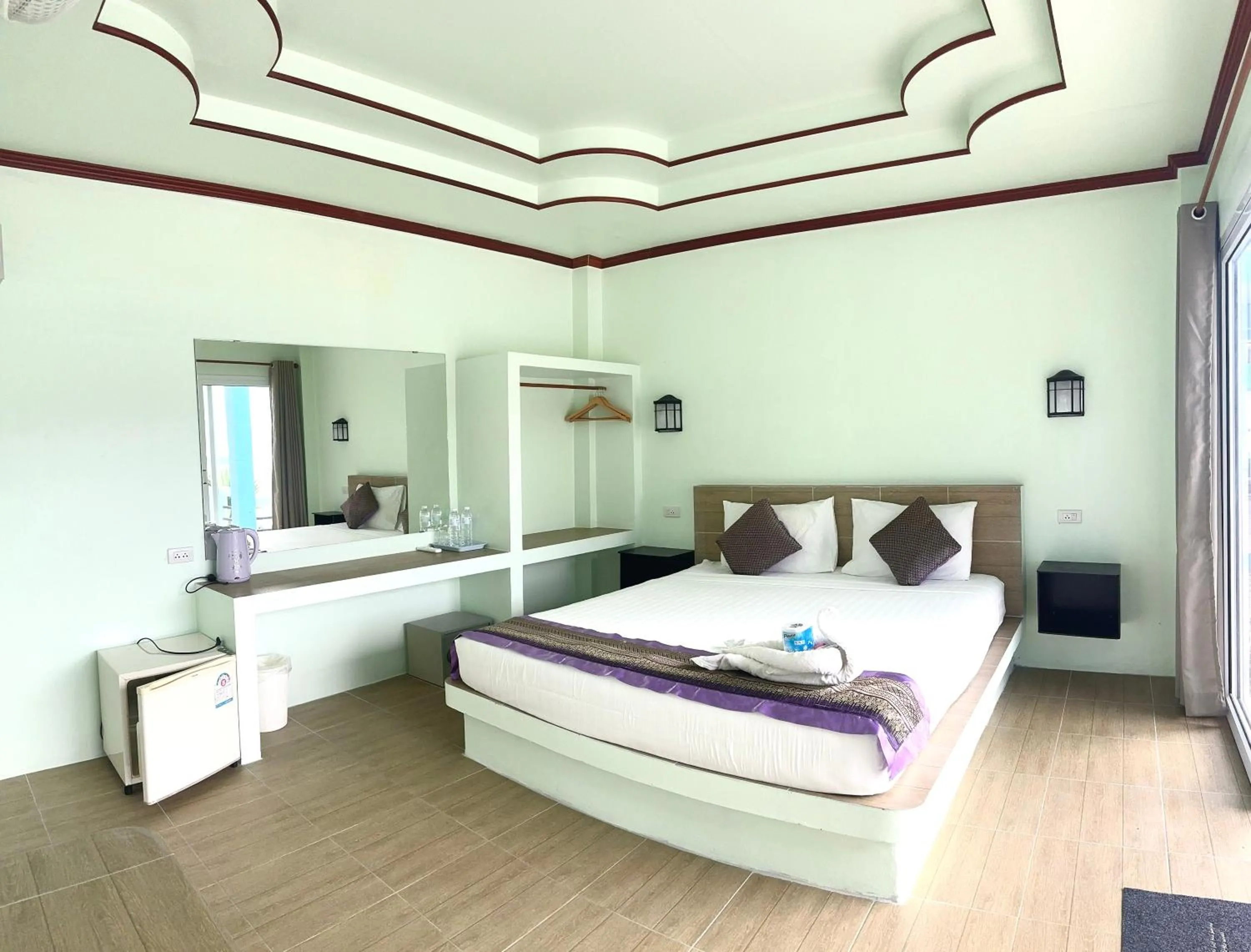 Bed in Ocean View Resort