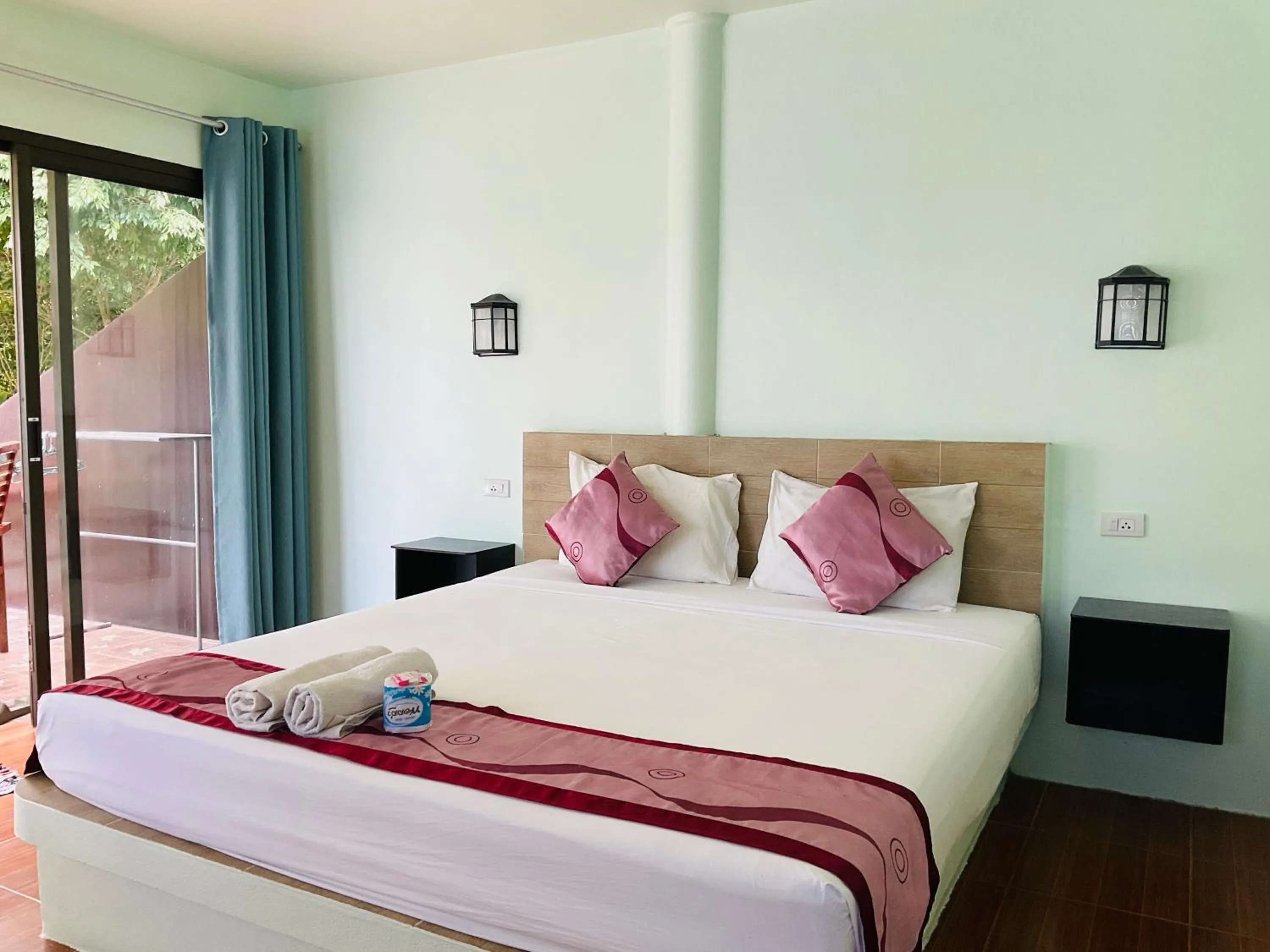 Bed in Ocean View Resort