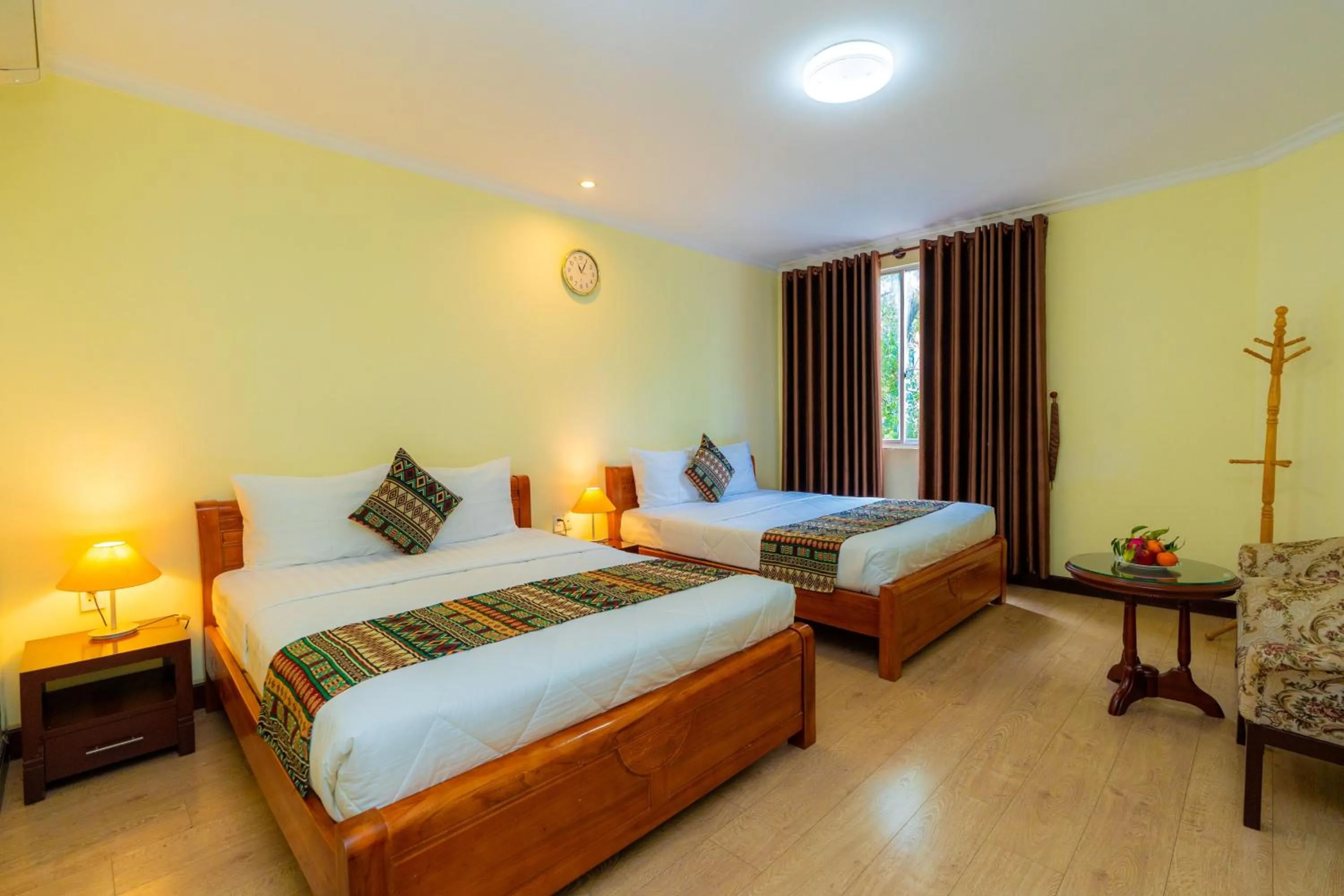 Bed in Hoang Ha Boutique Hotel