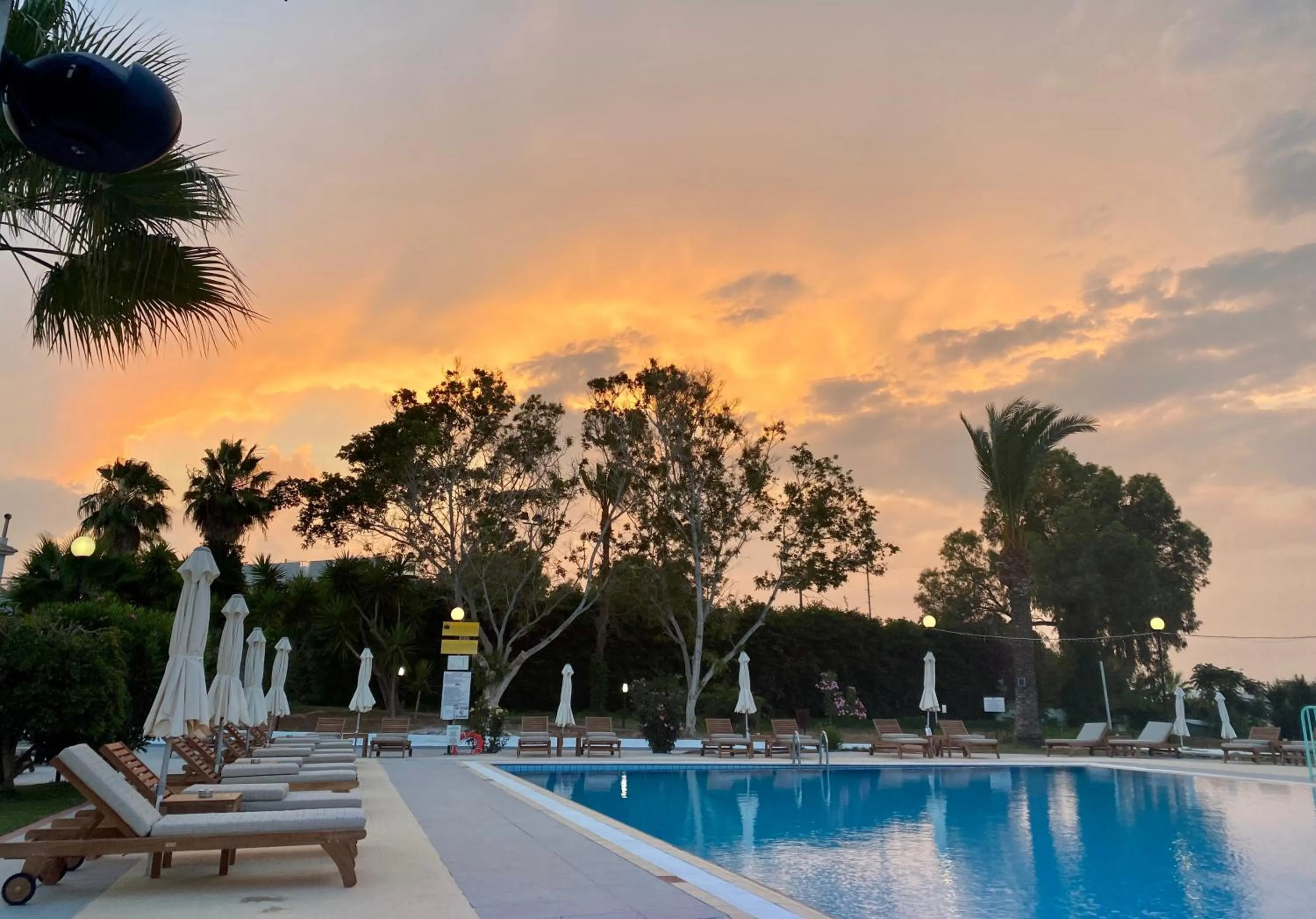 Pool view in Adelais Bay Hotel