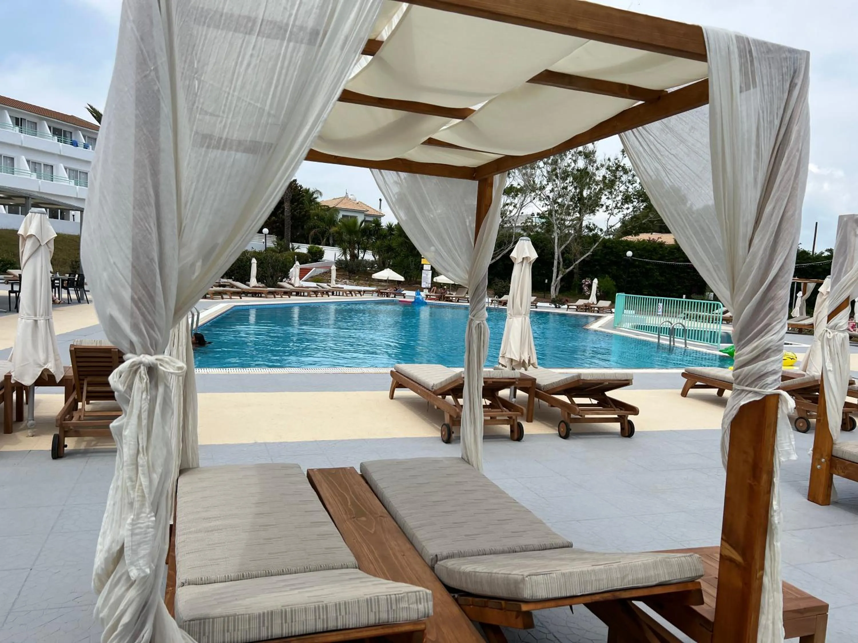 Pool view in Adelais Bay Hotel