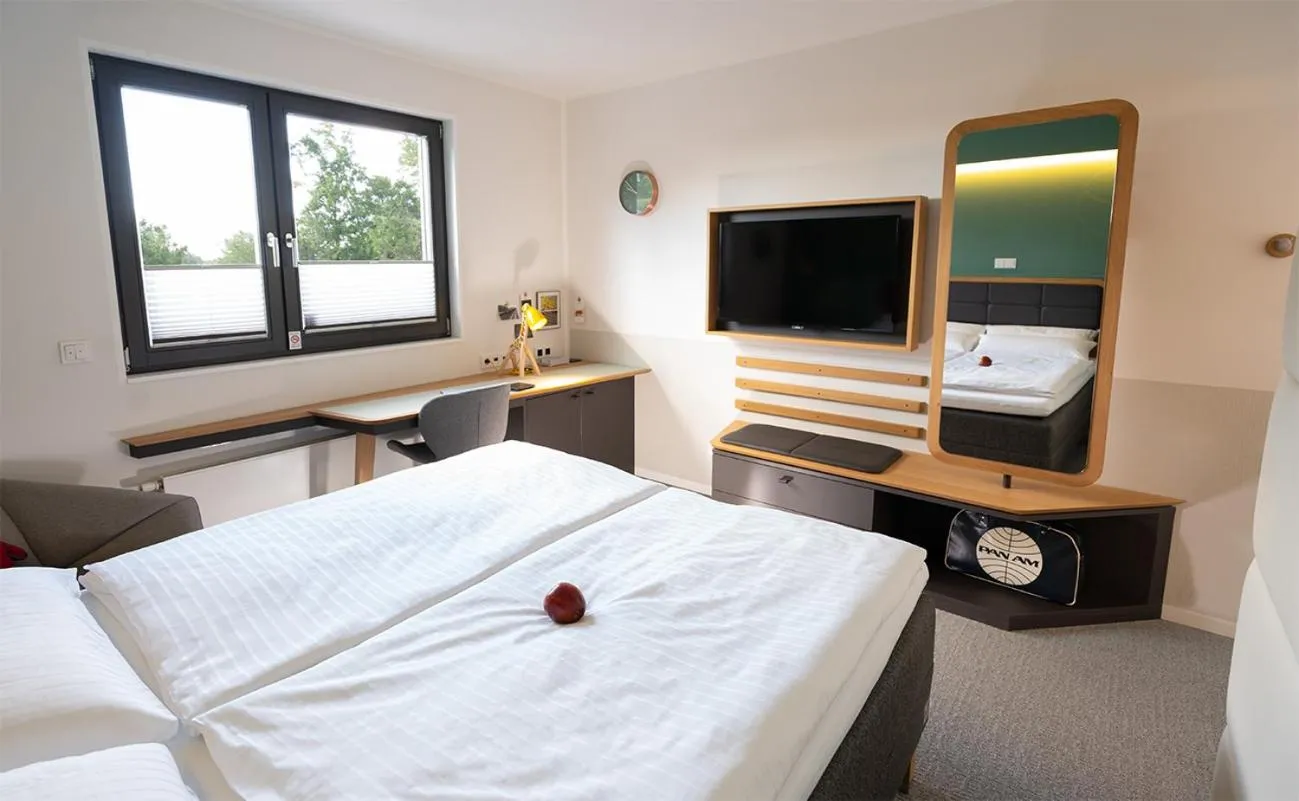 Photo of the whole room, Bed in Hotel Am Leinritt