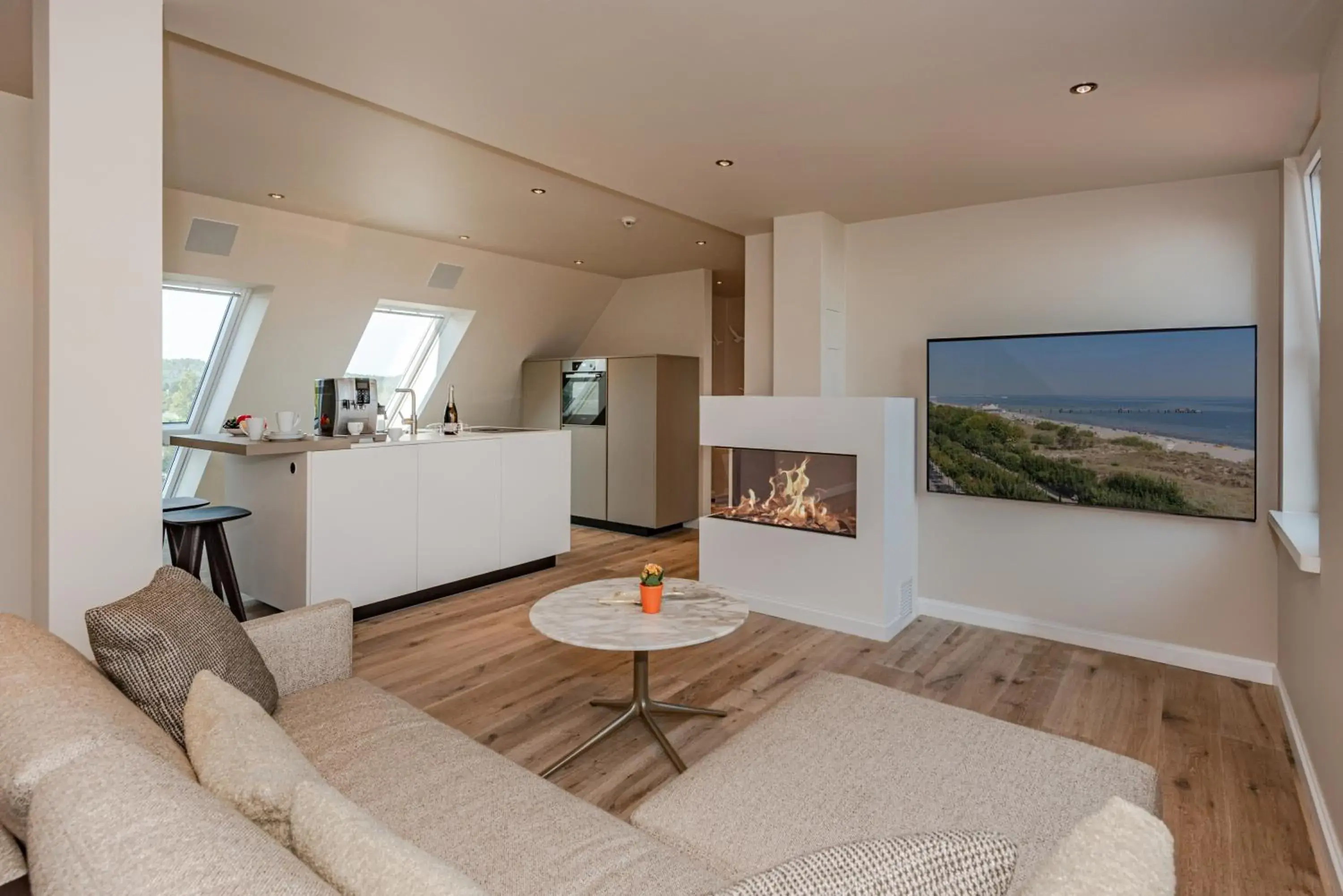 Living room in Strandhotel Ostende