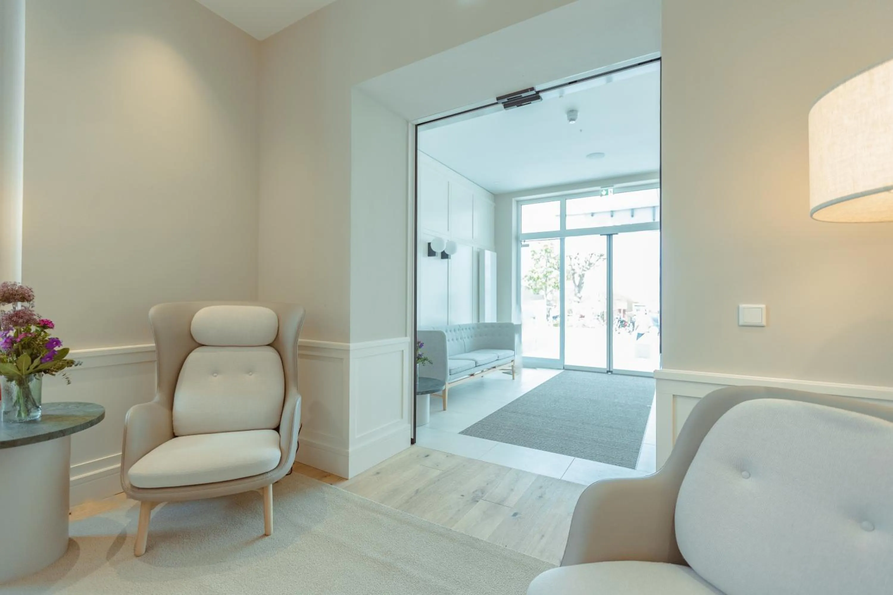 Lobby or reception in Strandhotel Ostende