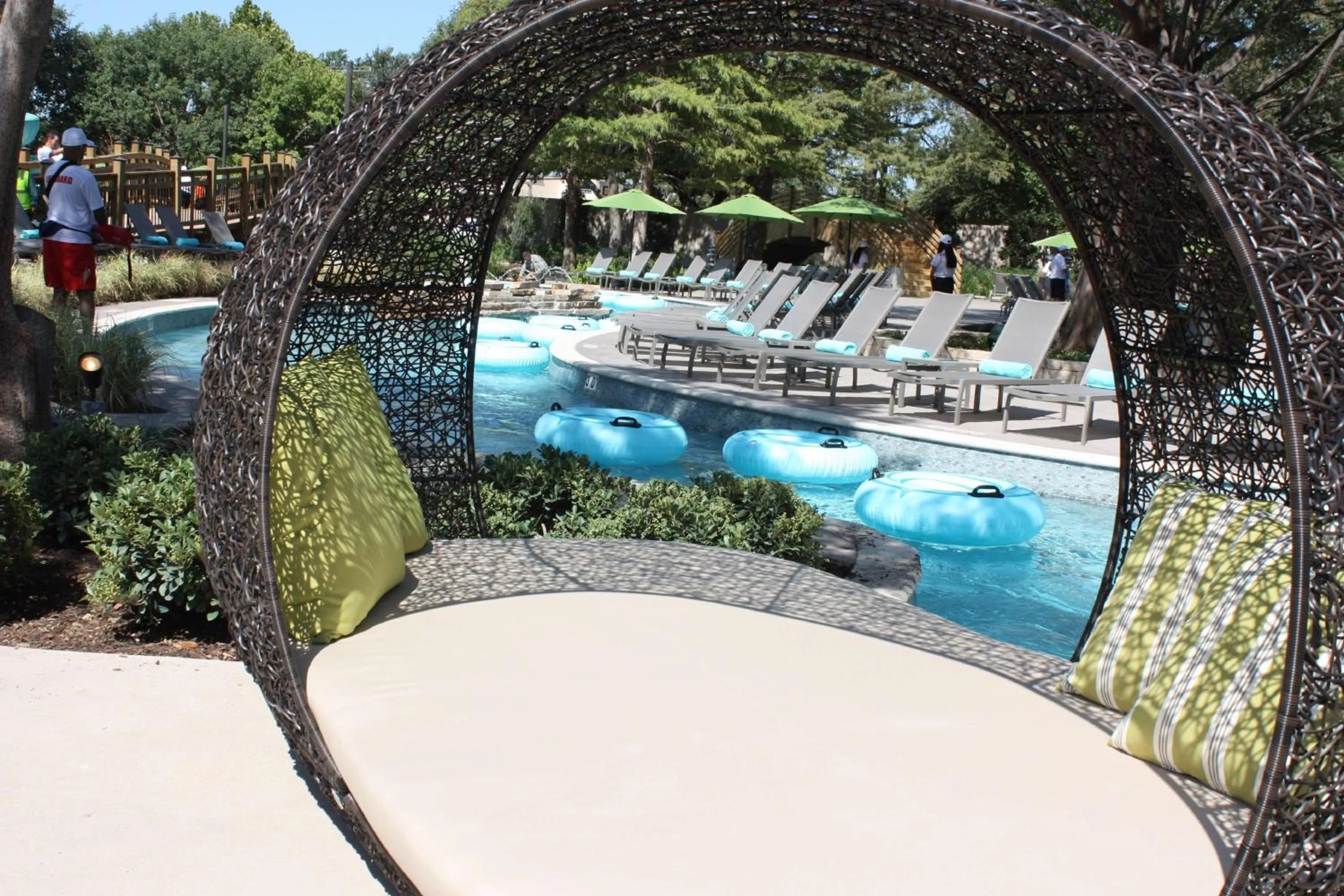 Pool view in Hilton Anatole