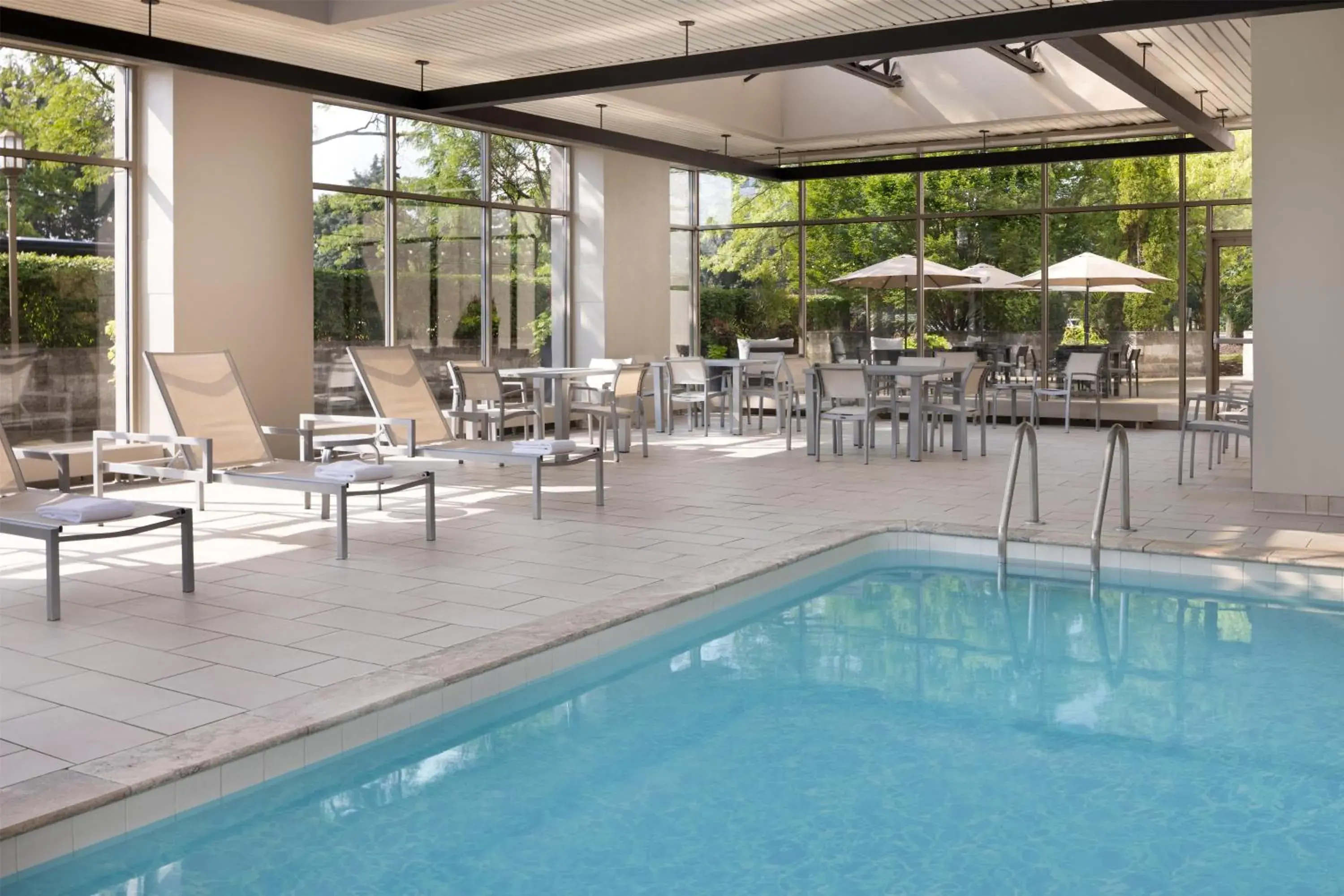 Pool view in Embassy Suites by Hilton Detroit Troy Auburn Hills Pool view in Embassy Suites by Hilton Detroit Troy Auburn Hills