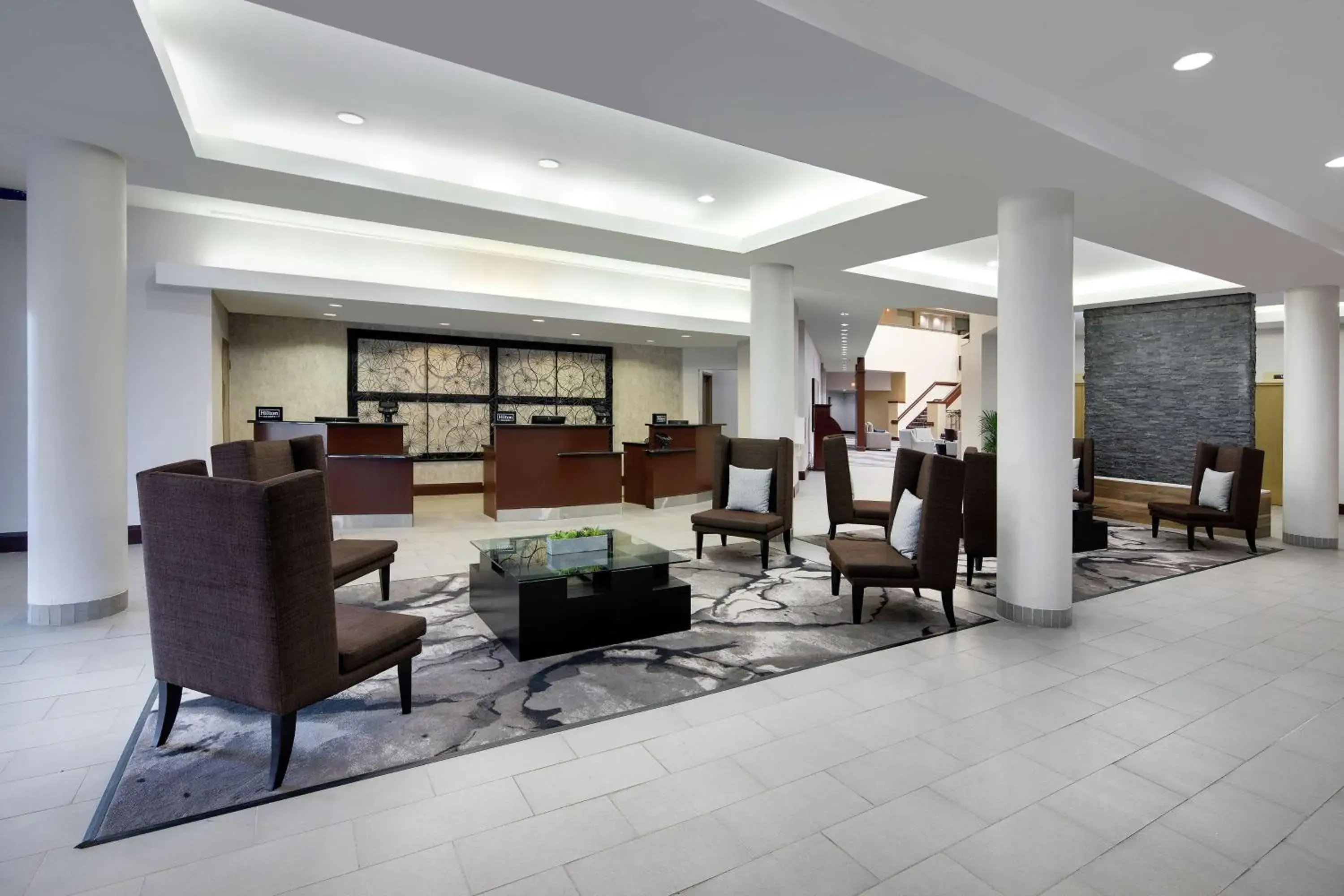 Lobby or reception in Embassy Suites by Hilton Detroit Troy Auburn Hills Lobby or reception in Embassy Suites by Hilton Detroit Troy Auburn Hills