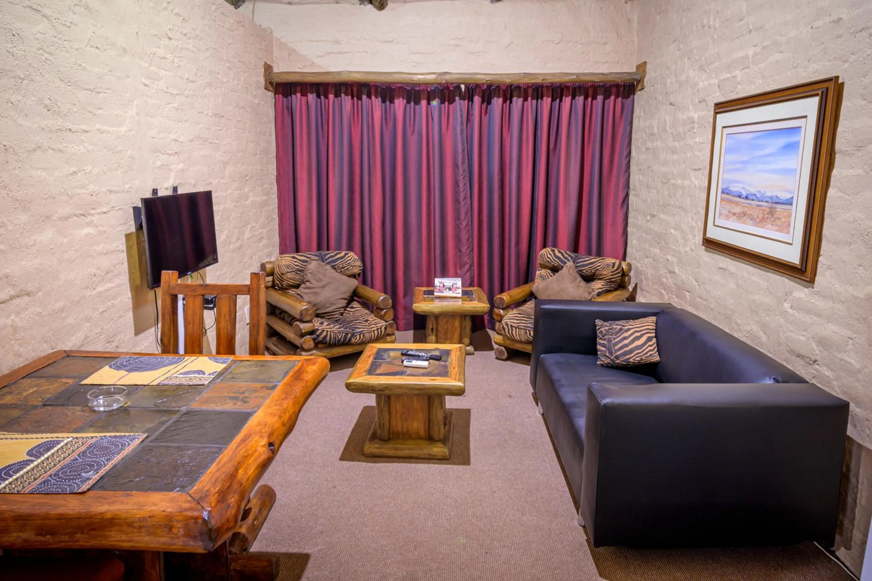 Living room in Bains Lodge - Sustainable Electricity