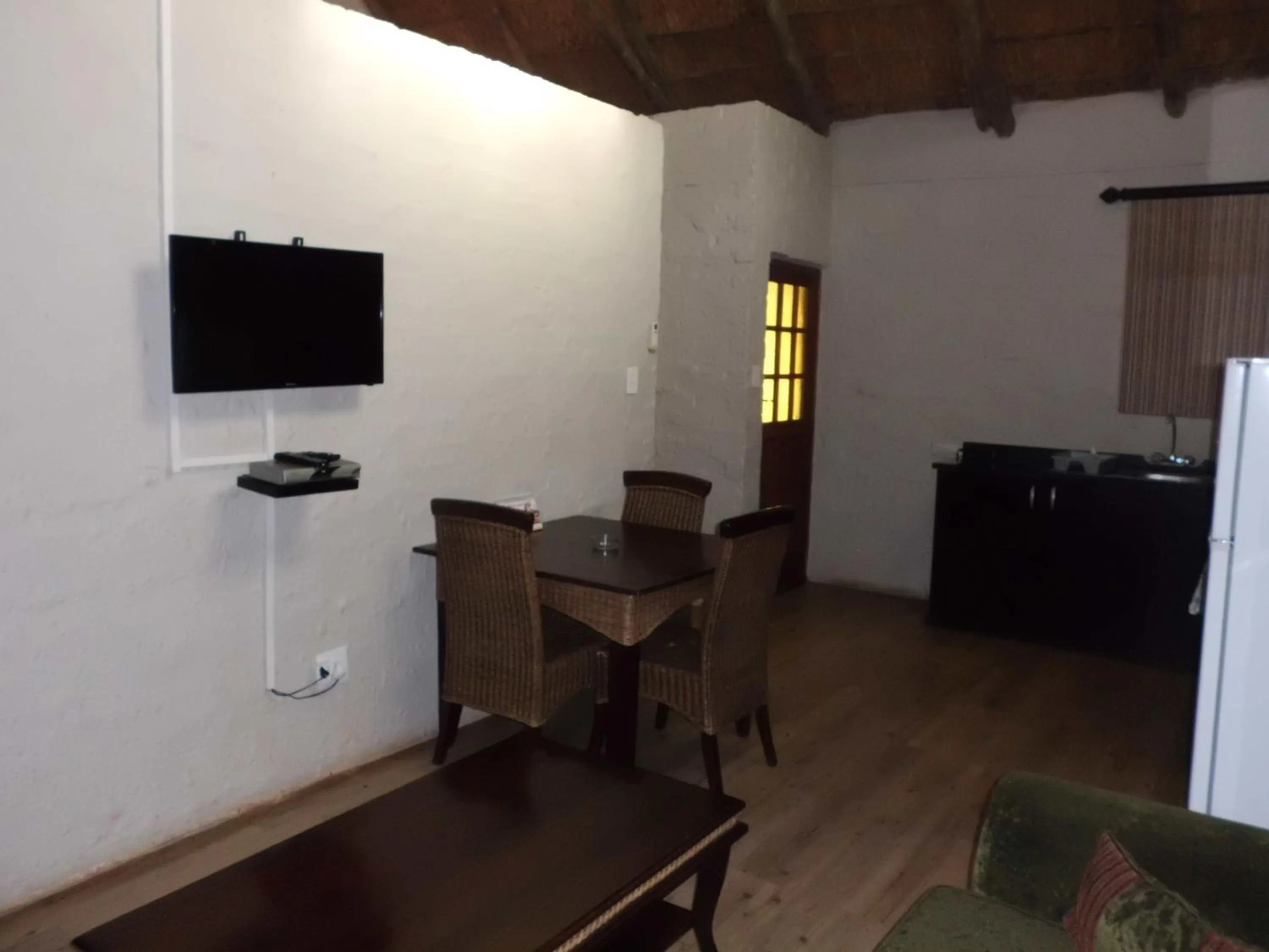 Seating area in Bains Lodge - Sustainable Electricity