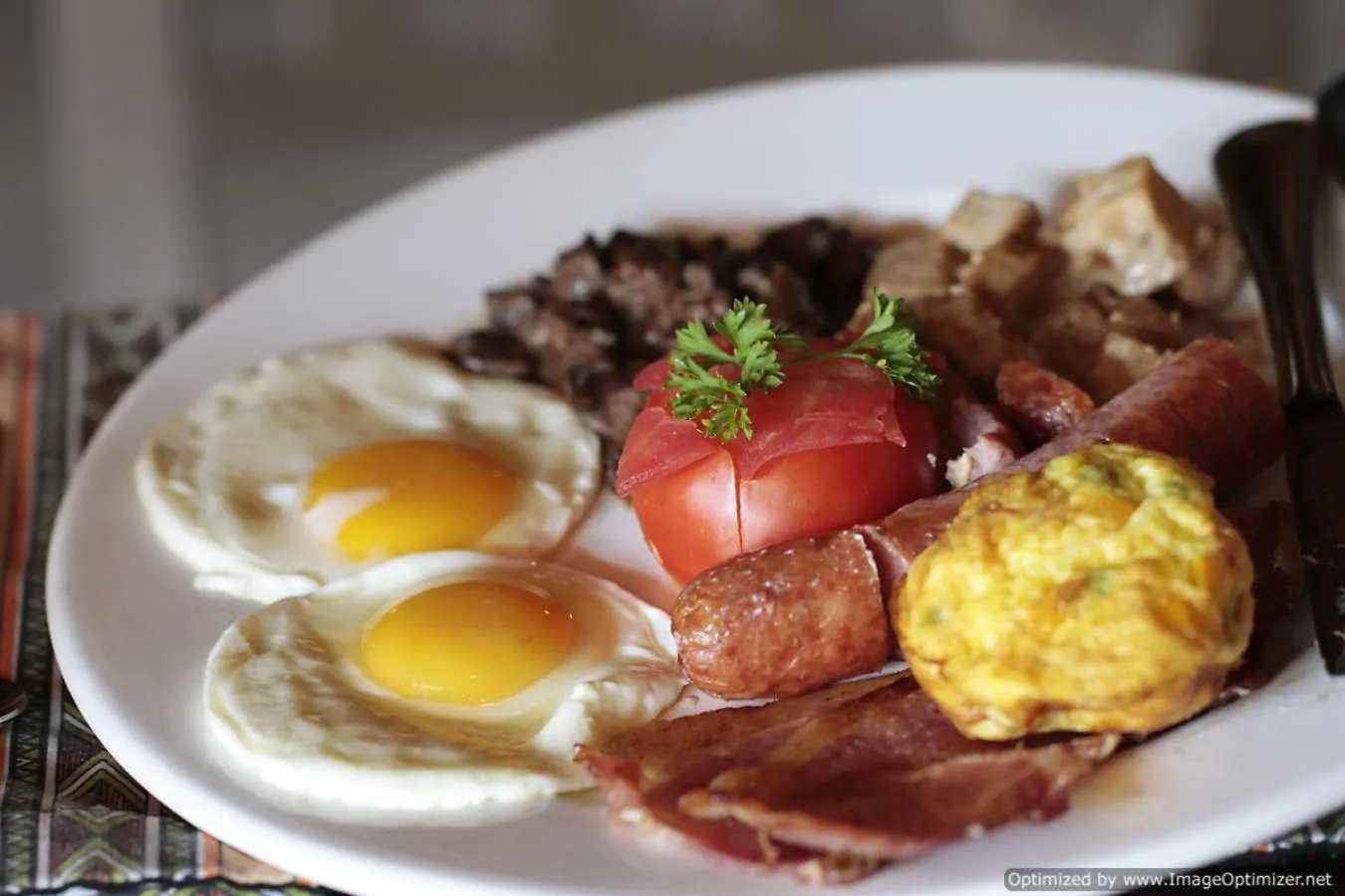 Food in Bains Lodge - Sustainable Electricity