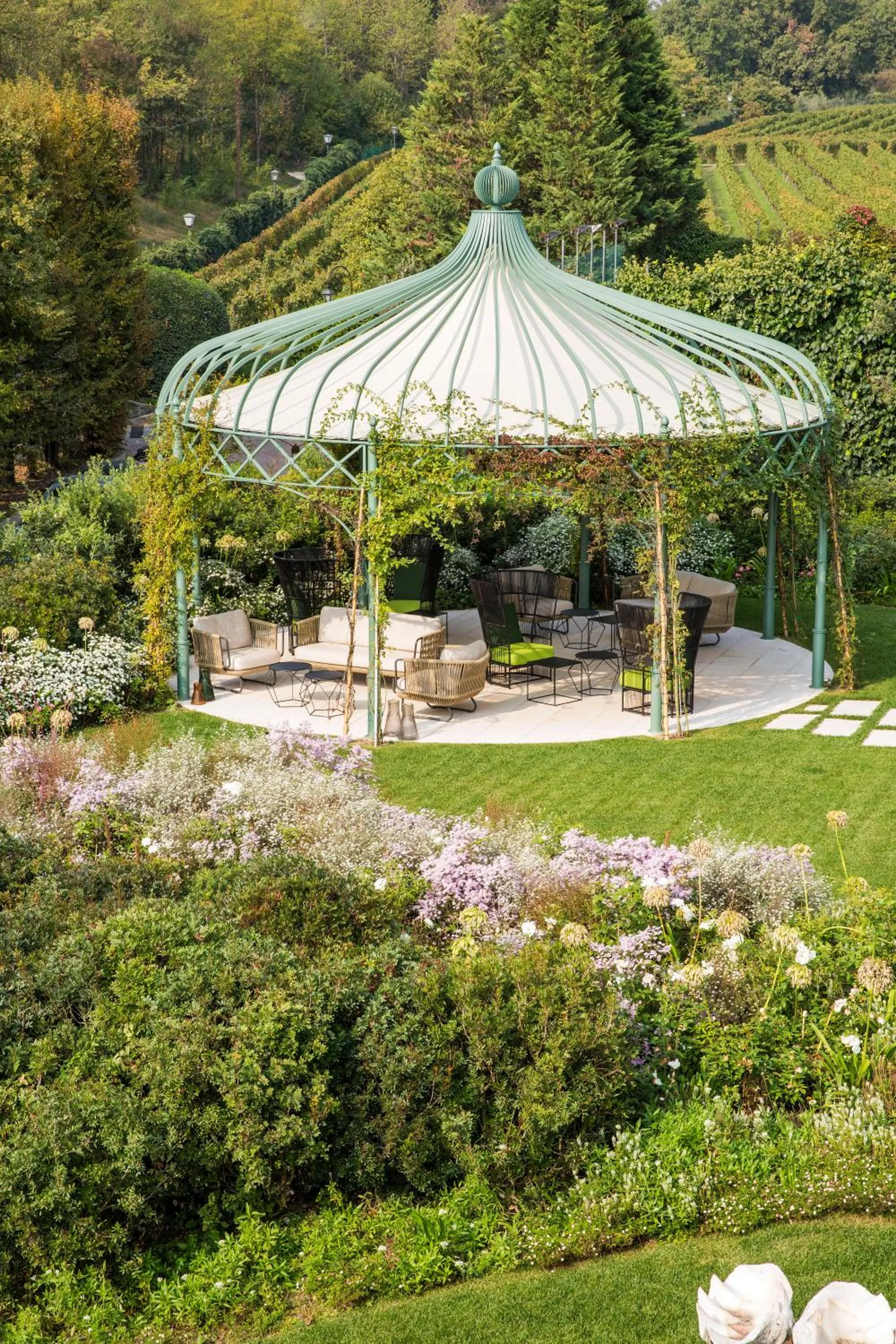 Garden in L'Albereta Relais & Chateaux