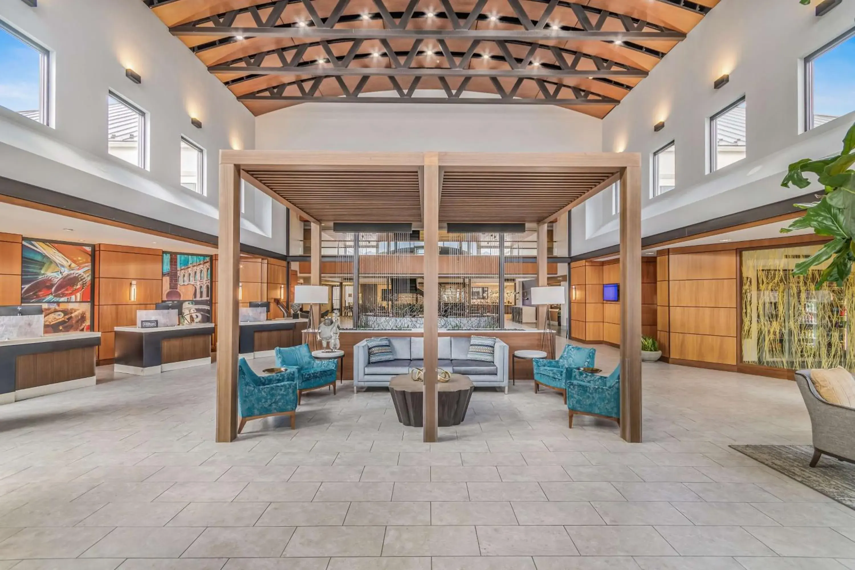 Lobby or reception in Embassy Suites by Hilton Detroit Metro Airport Lobby or reception in Embassy Suites by Hilton Detroit Metro Airport